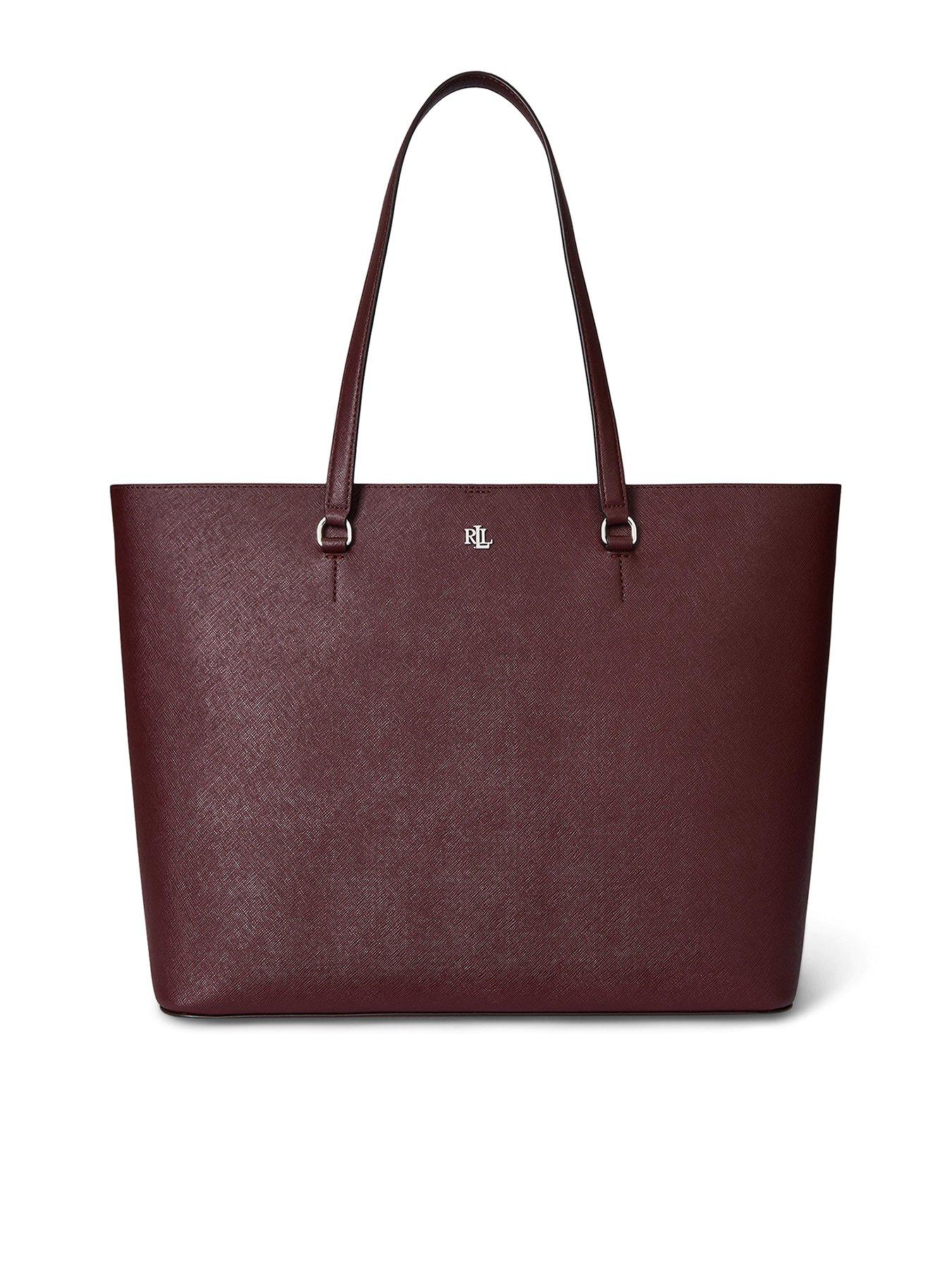 Lauren by Ralph Lauren Karly Large Tote Bag - Dark Garnet