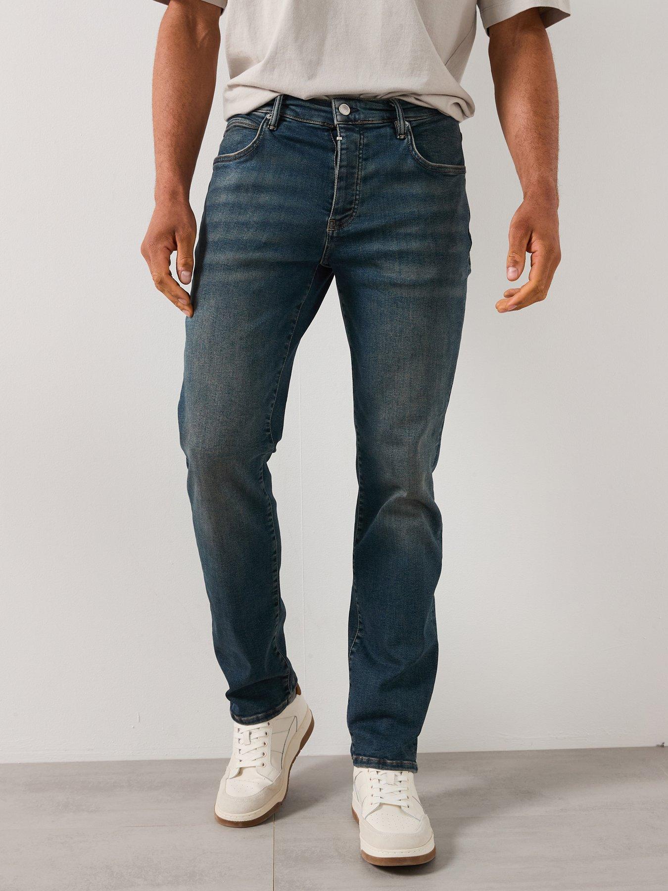 Image 1 of 6 of AllSaints All Saints Sid Skinny Fit Jeans - Blue