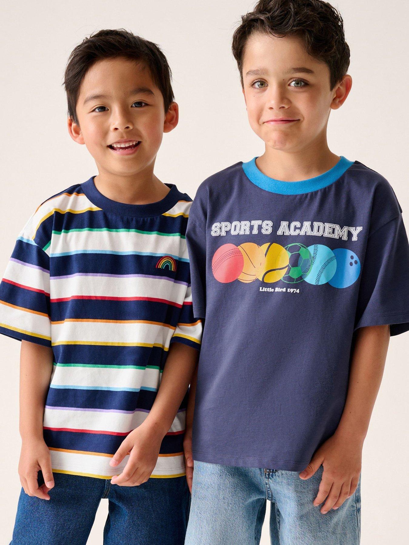 Little Bird Boys 2 Pack Sports T-shirts - Blue