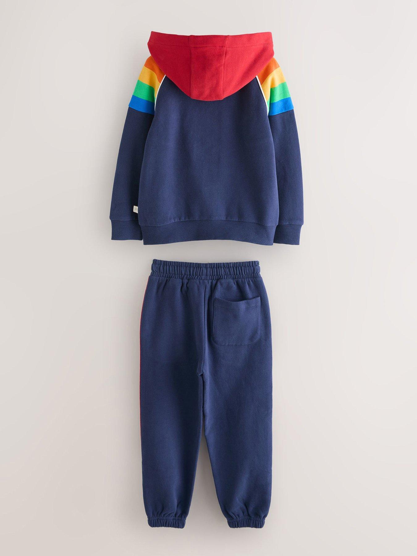 Image 2 of 5 of Little Bird Boys Rainbow Sweat Set - Multi