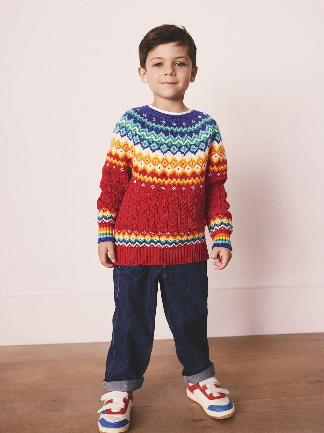 Image 1 of 6 of Little Bird Boys Nordic Jumper - Multi