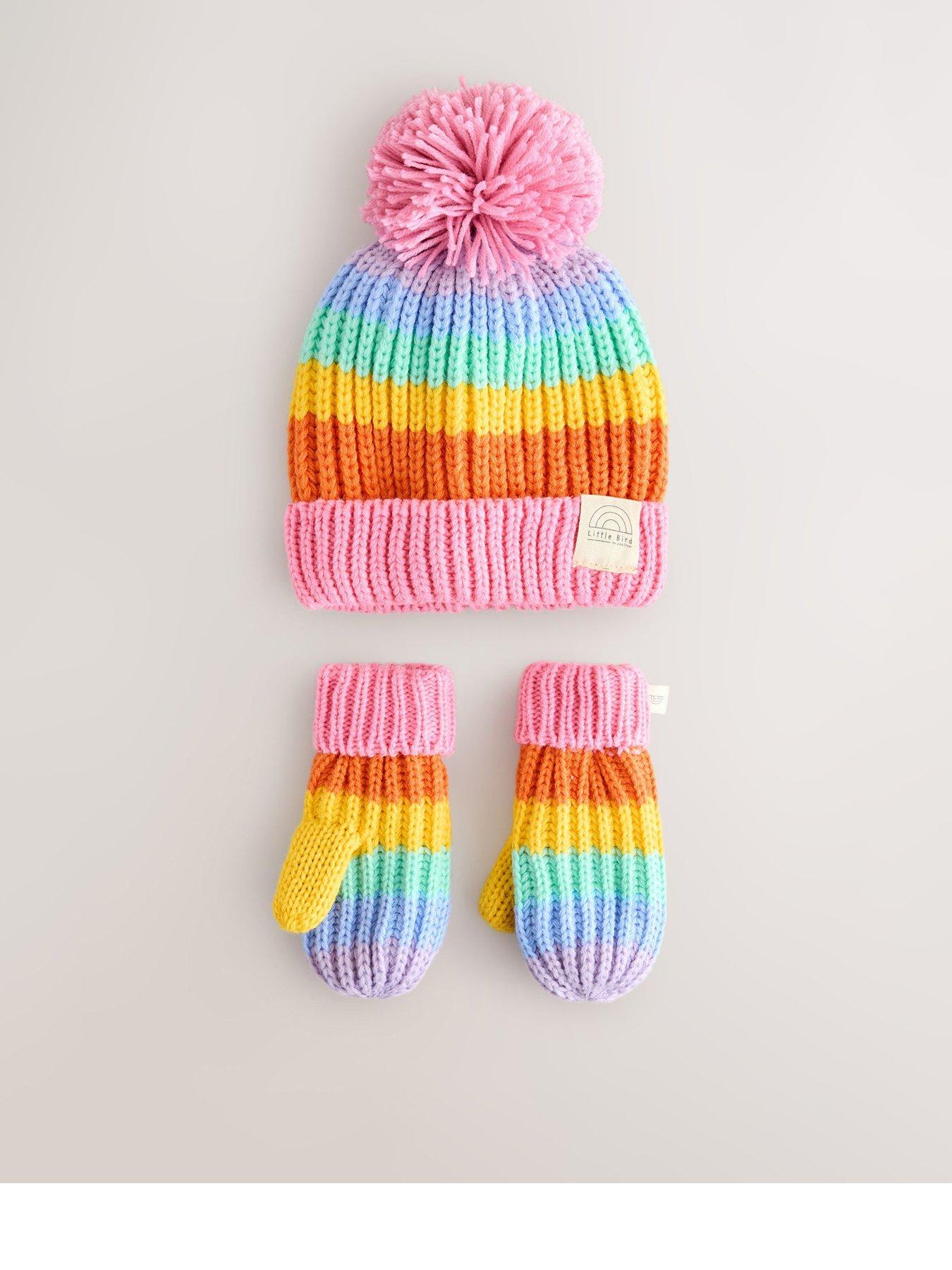 little-bird-girls-rainbow-hat-set-multi