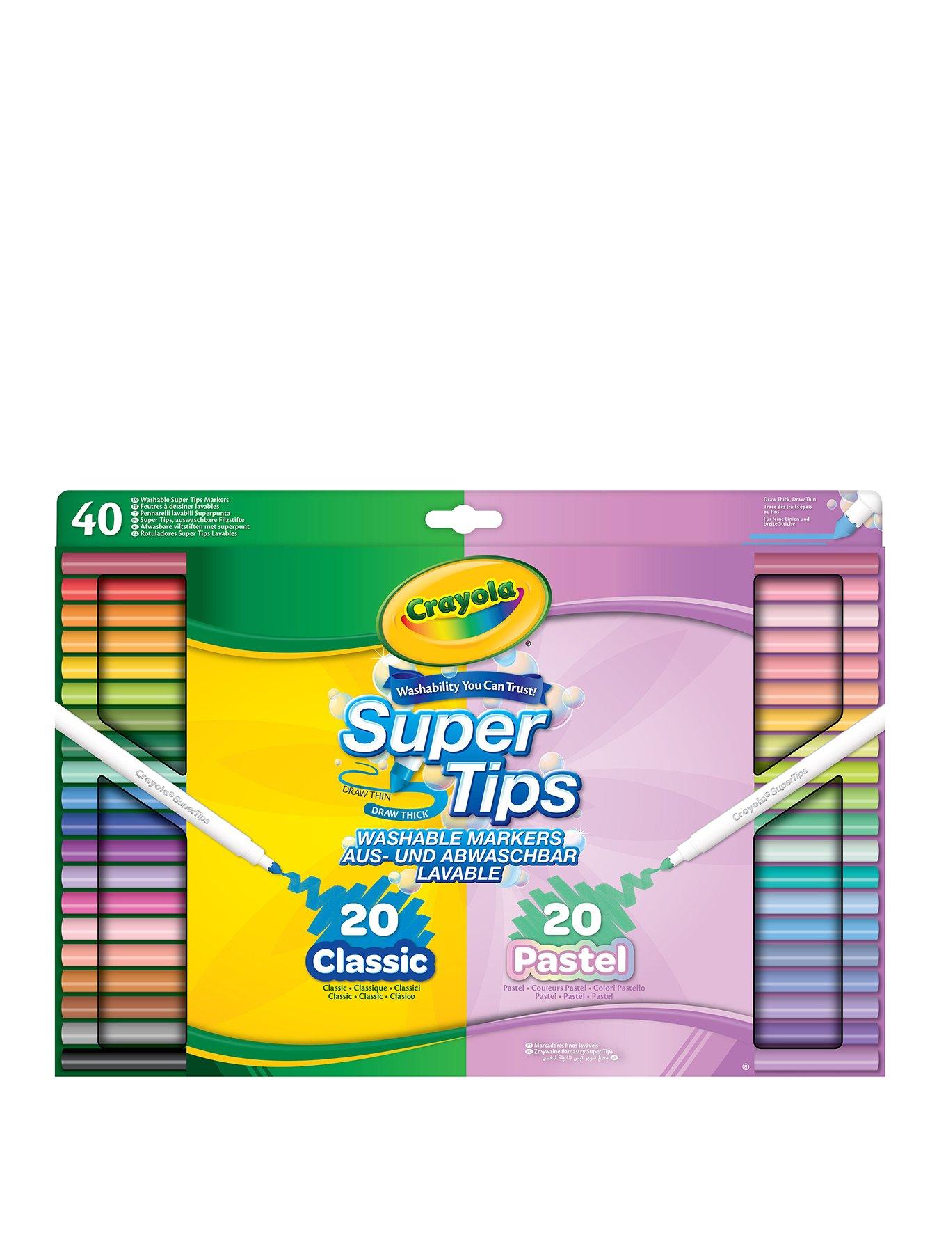Image 1 of 1 of Crayola 40ct Supertips Featuring Pastels