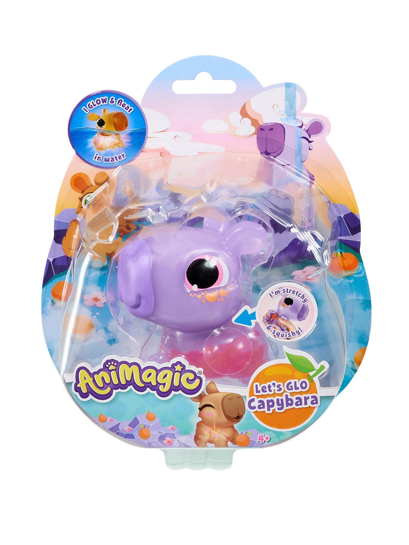 Image 1 of 7 of AniMagic Let's Glo&nbsp;Capybara Interactive&nbsp;Pet -&nbsp;Purple