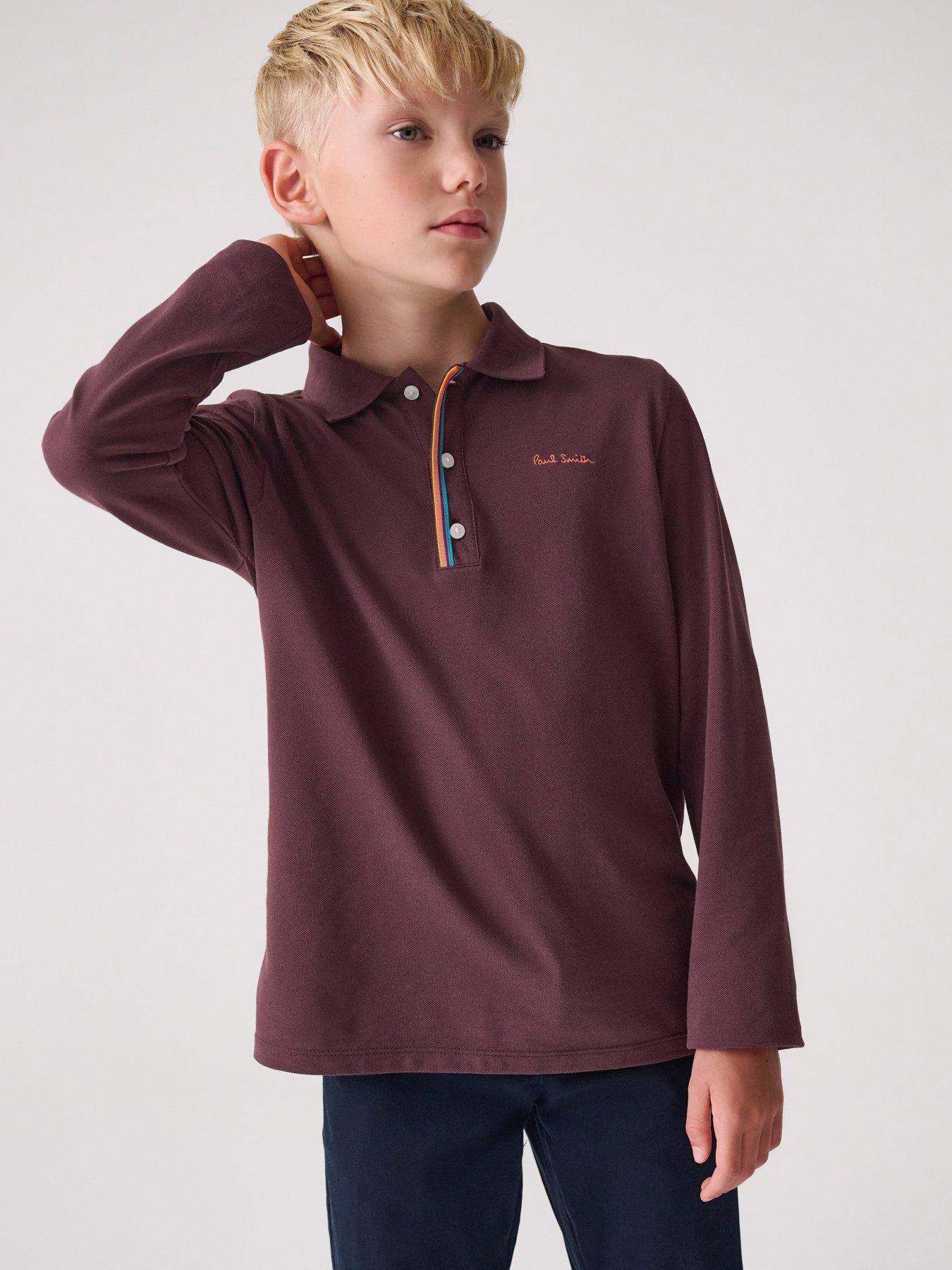 Paul Smith Junior Boys Polo Shirt - Dark Red