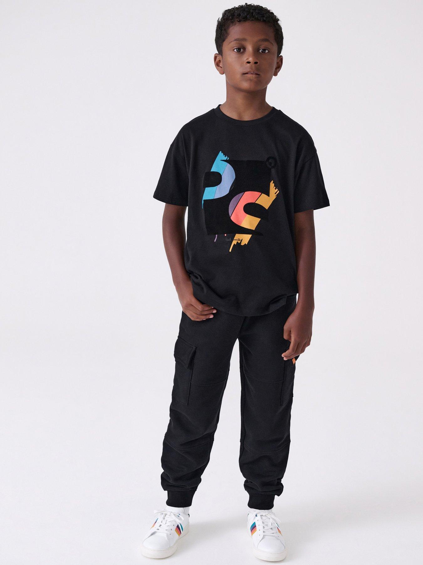 Paul Smith Junior Boys T-shirt  &  Jogger Set - Black