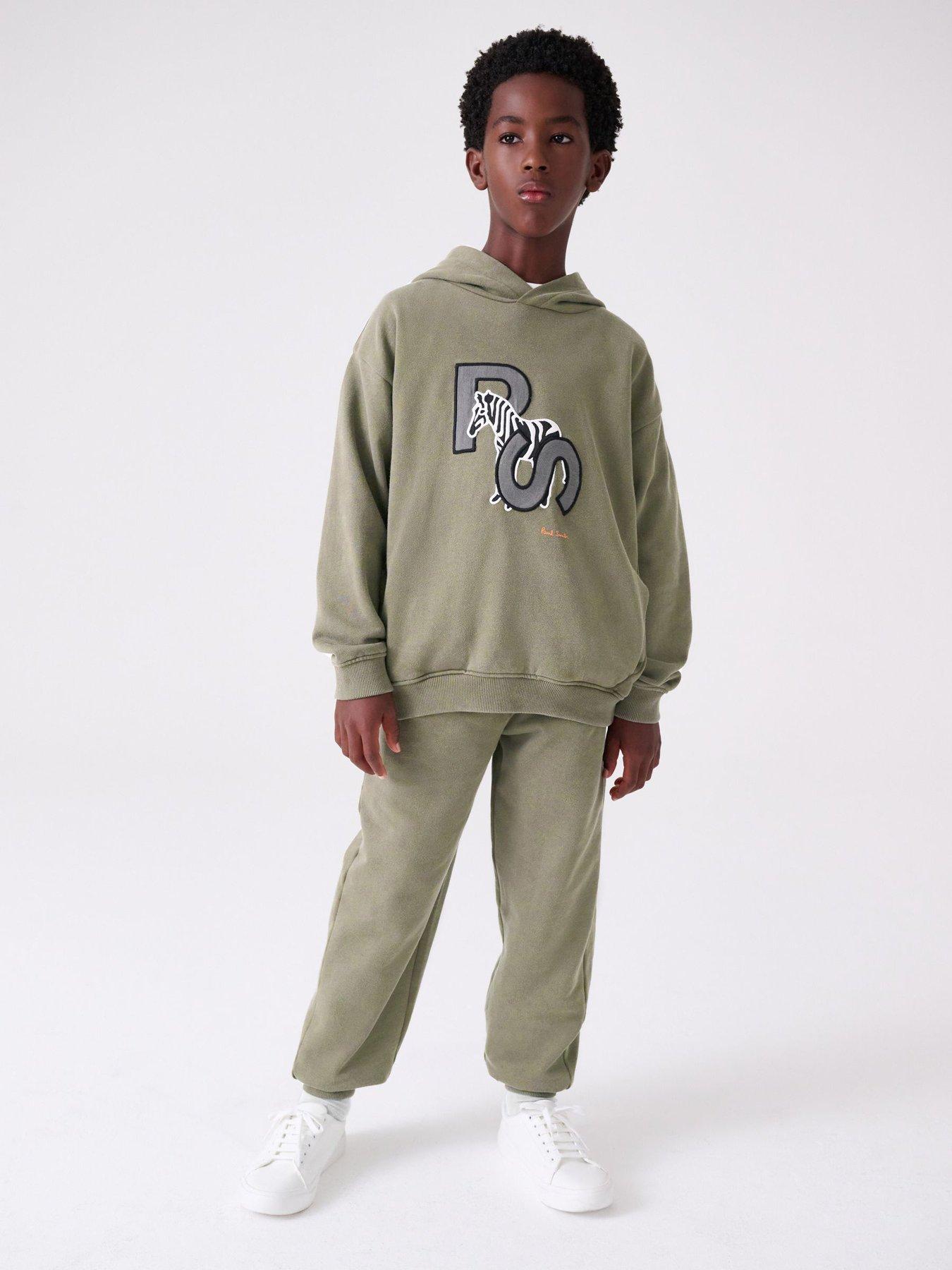 Paul Smith Junior Boys Zebra Sweat Set - Green