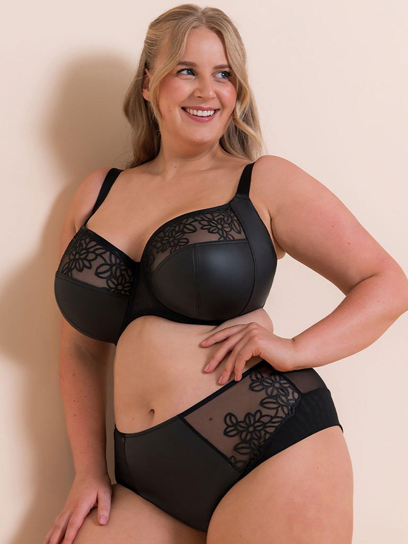 Image 3 of 5 of Curvy Kate Curvy Kate Enchant Side Support Balcony Bra Black