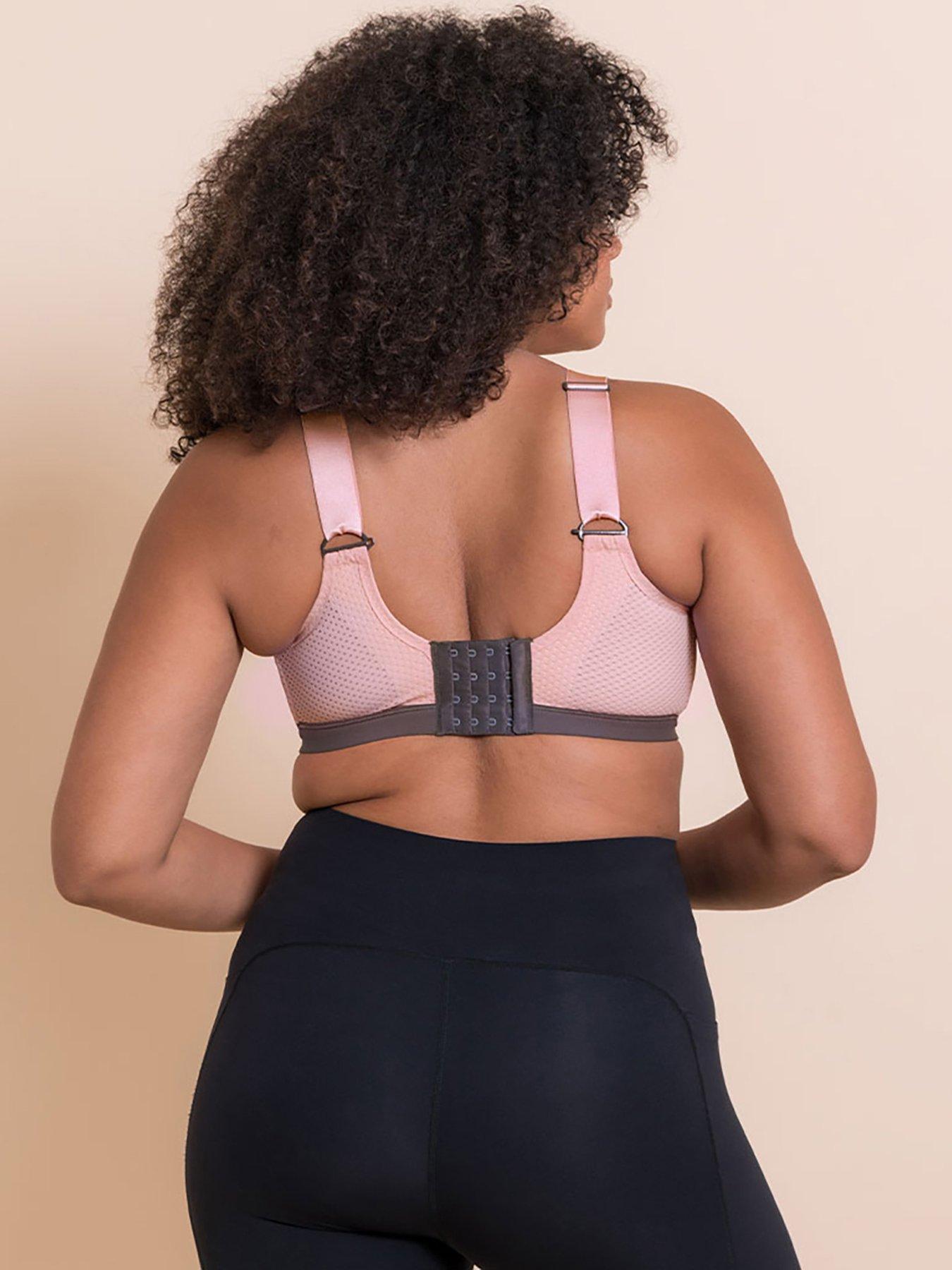 Image 2 of 5 of Curvy Kate Everymove Wired Multiway Sports Bra Blush/charcoal