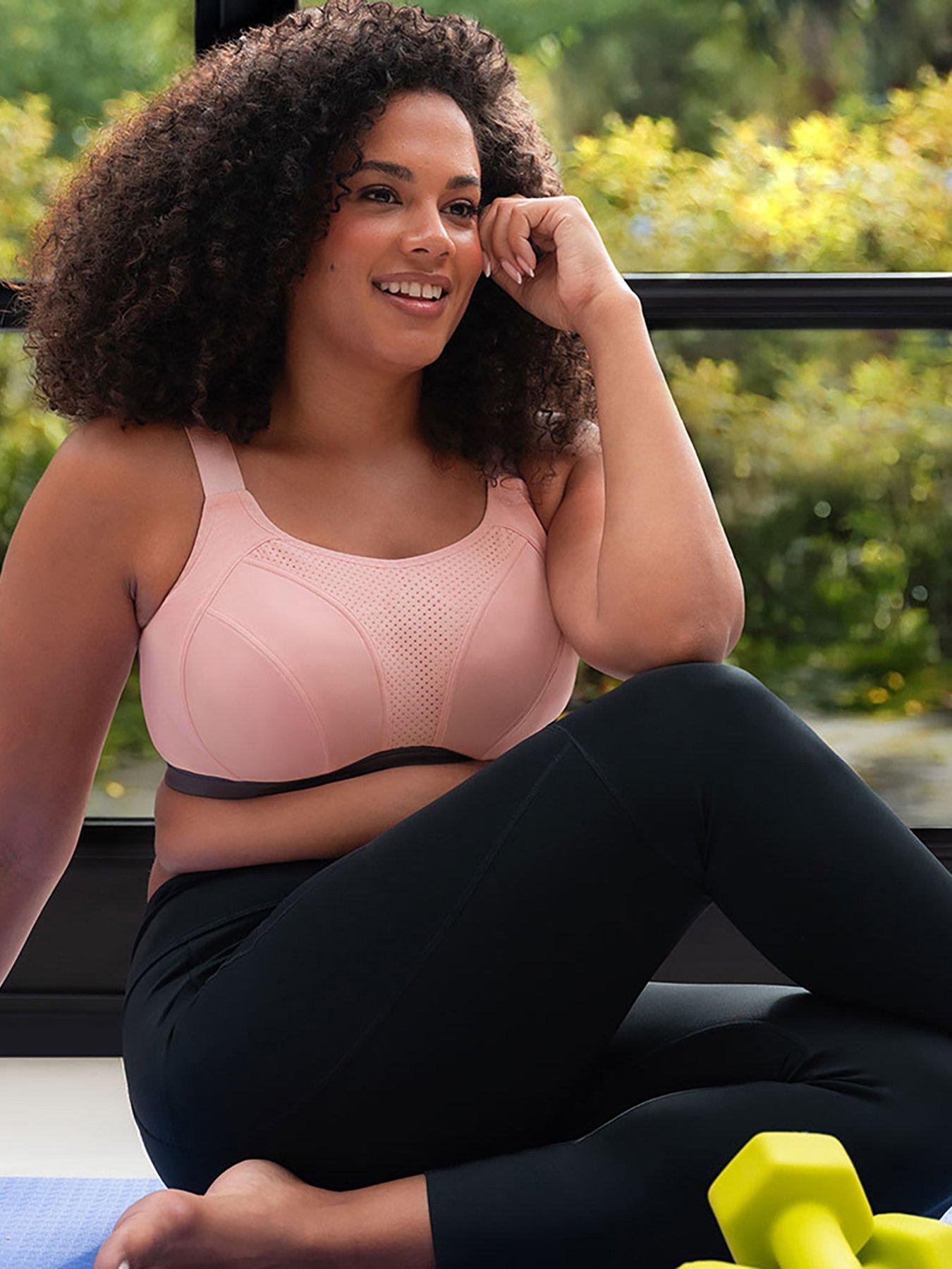 Image 3 of 5 of Curvy Kate Everymove Wired Multiway Sports Bra Blush/charcoal