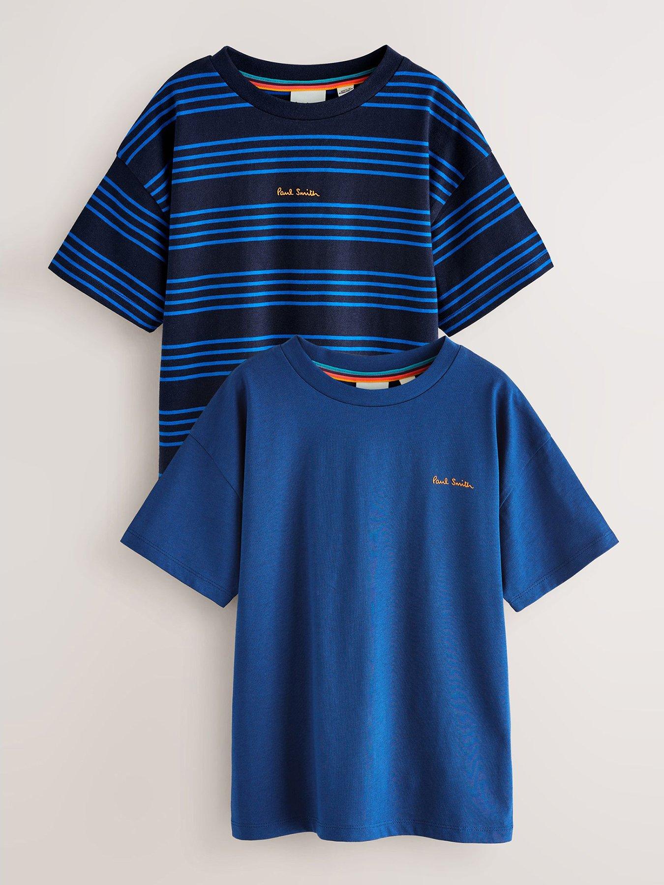 Image 1 of 5 of Paul Smith Junior Boys 2 Pack Stripe T-shirts - Multi