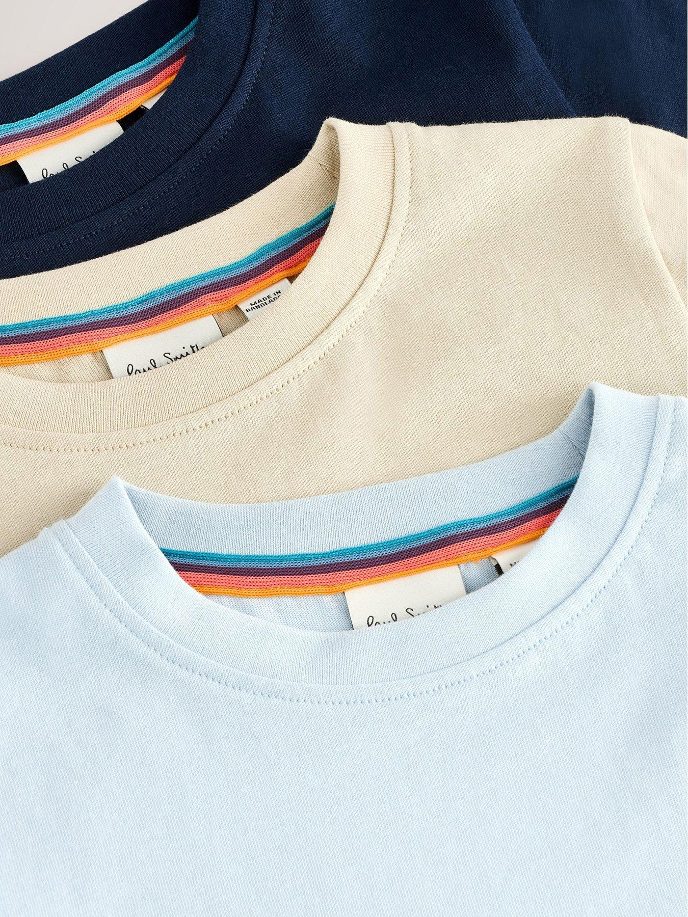Image 2 of 6 of Paul Smith Junior Boys 3 Pack Script T-shirts - Multi