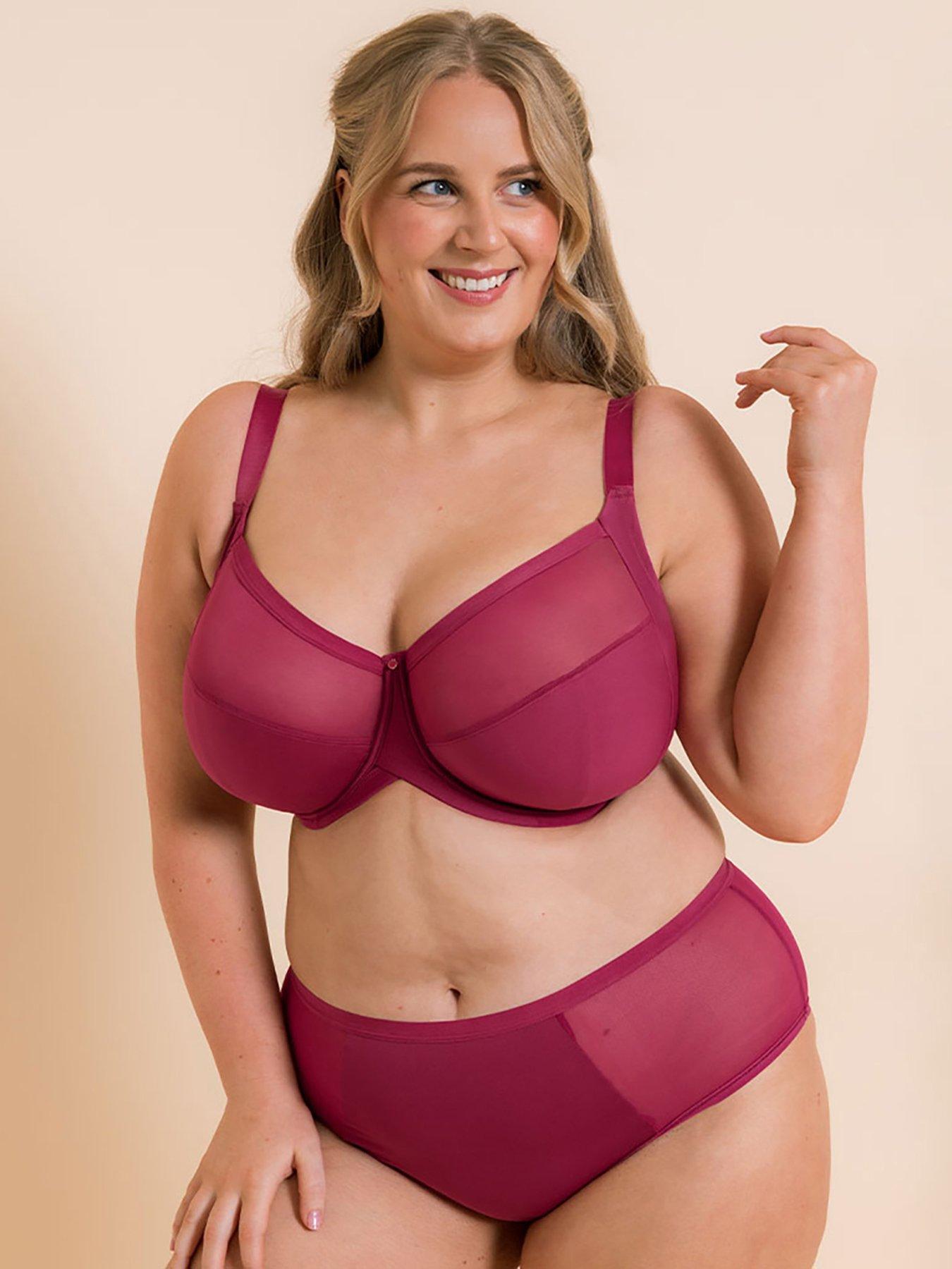 Image 3 of 5 of Curvy Kate Curvy Kate Wonderfully Full Cup Side Support Bra Deep Orchid