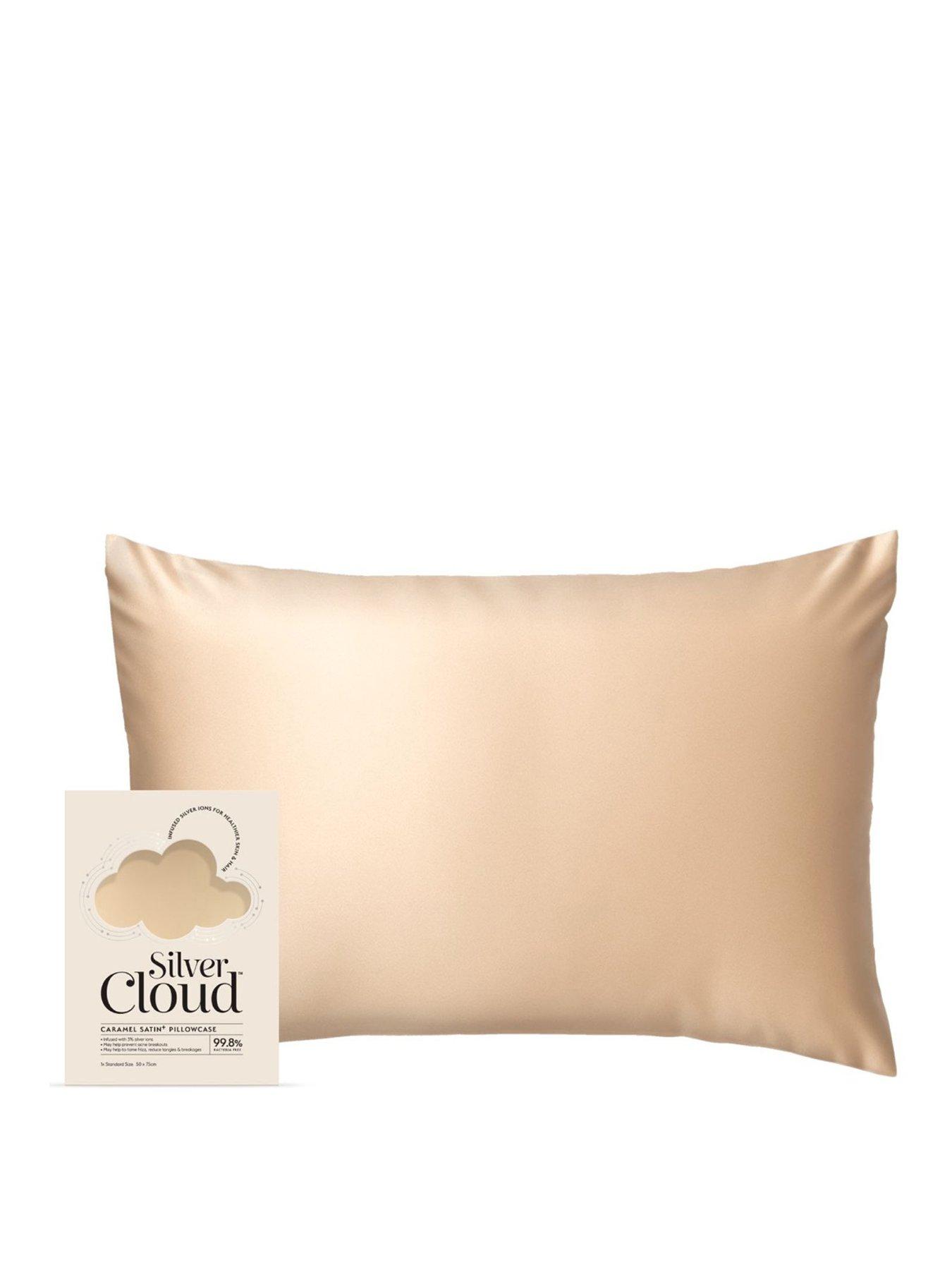Silver Cloud Caramel Satin Pillowcase Infused with Silver Ions