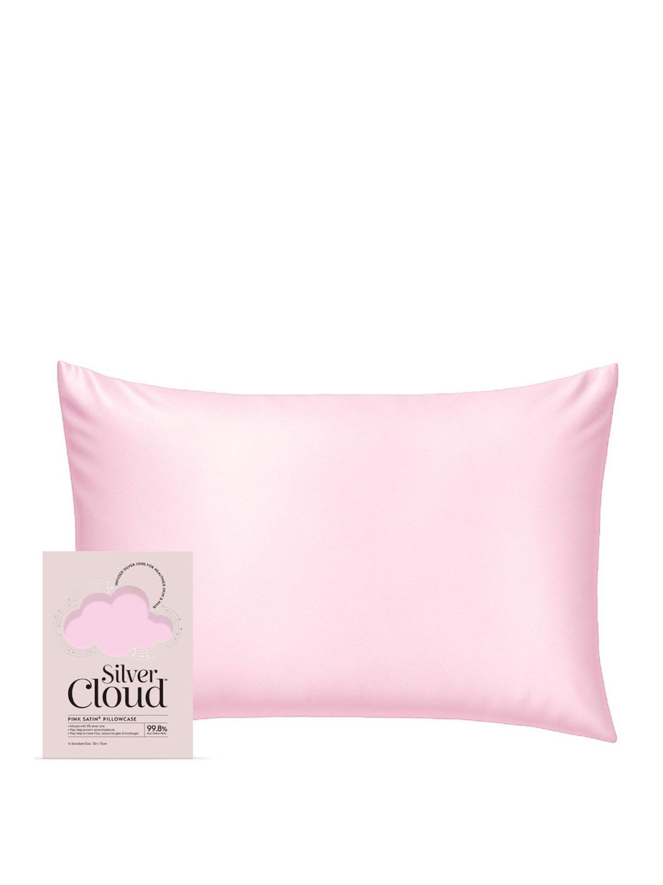 Silver Cloud Pink Satin Pillowcase Infused with Silver Ions
