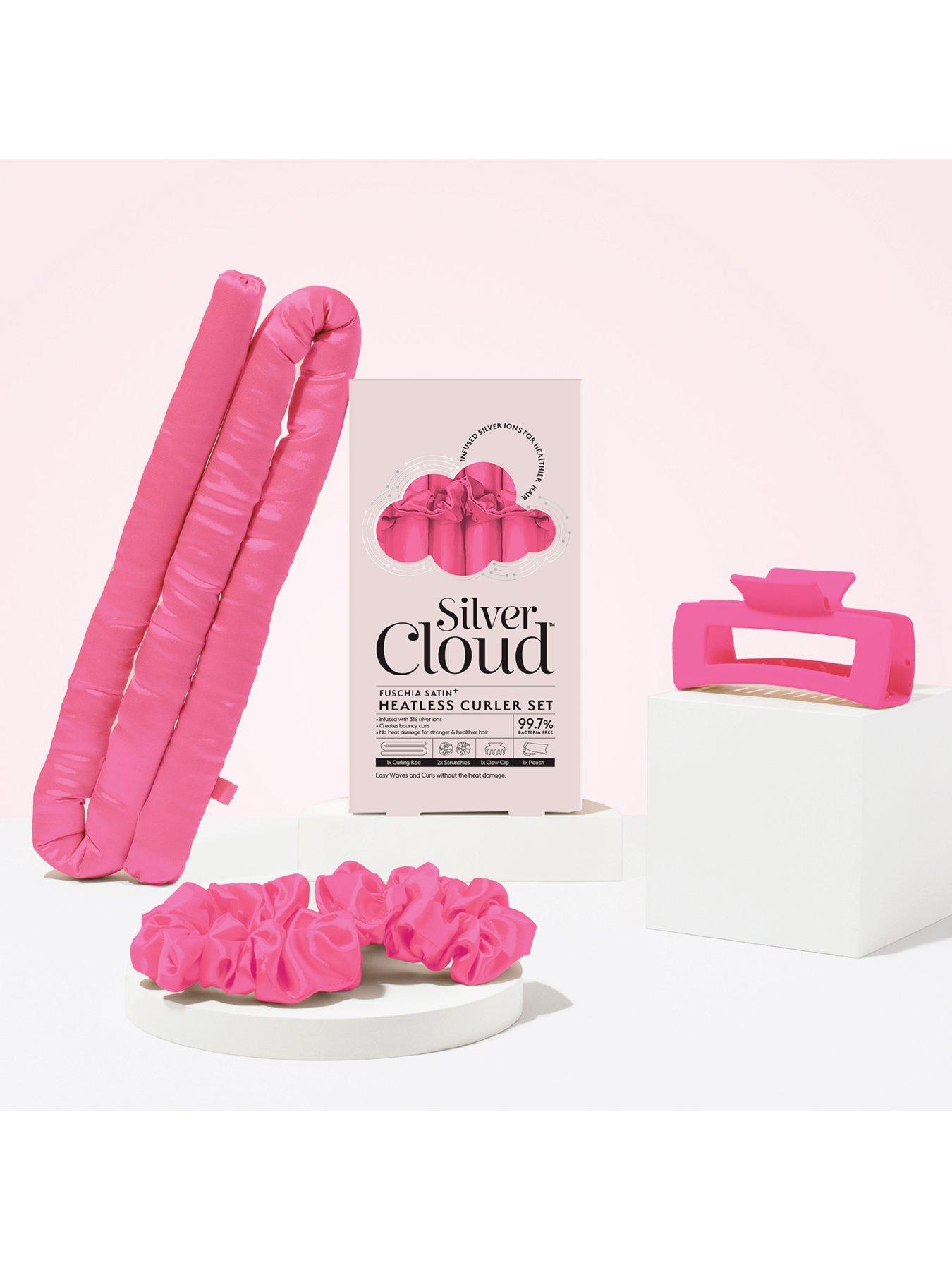 Image 2 of 4 of Silver Cloud Fuschia Heatless Curlers