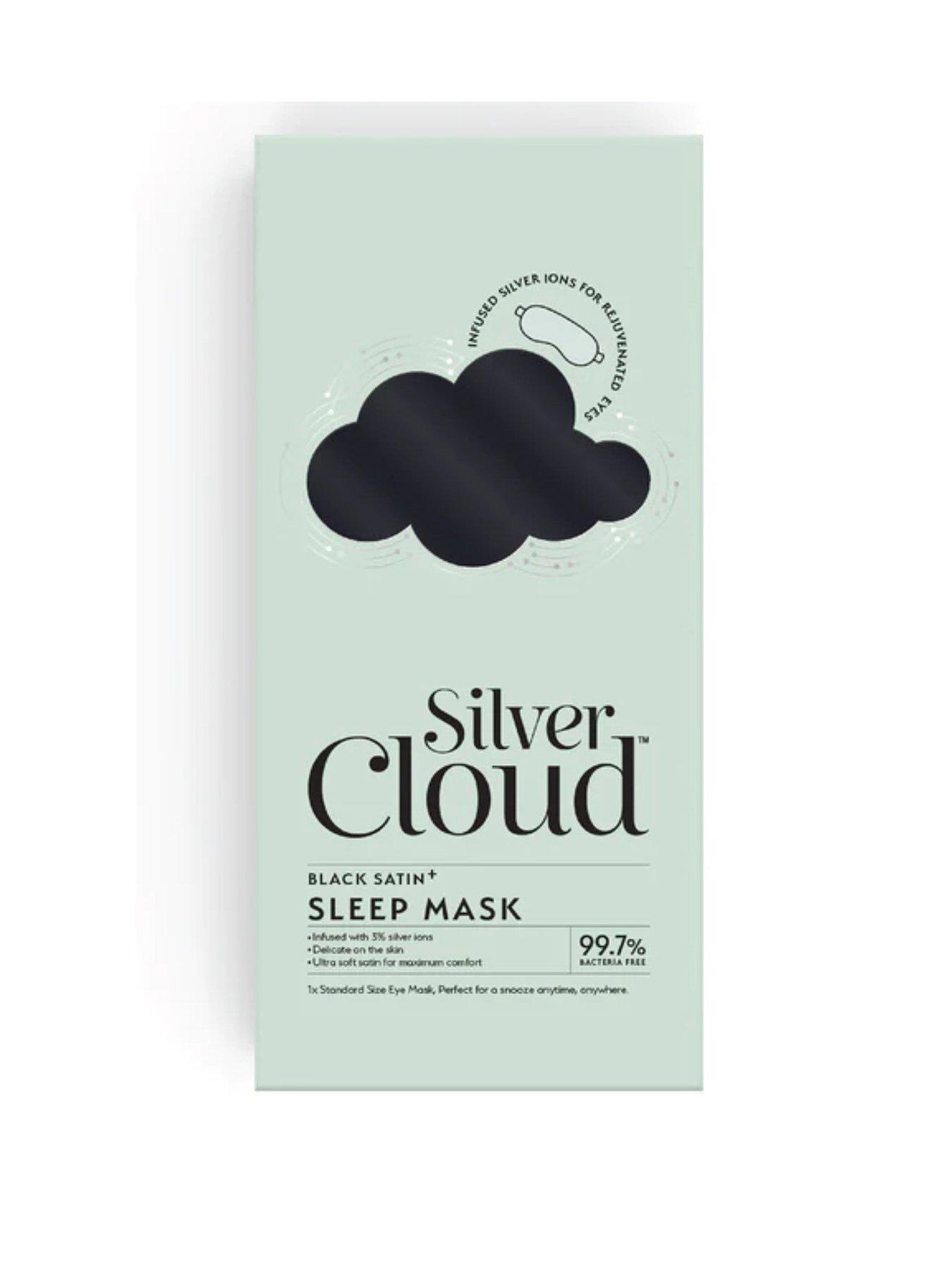 Silver Cloud Black Sleep Mask