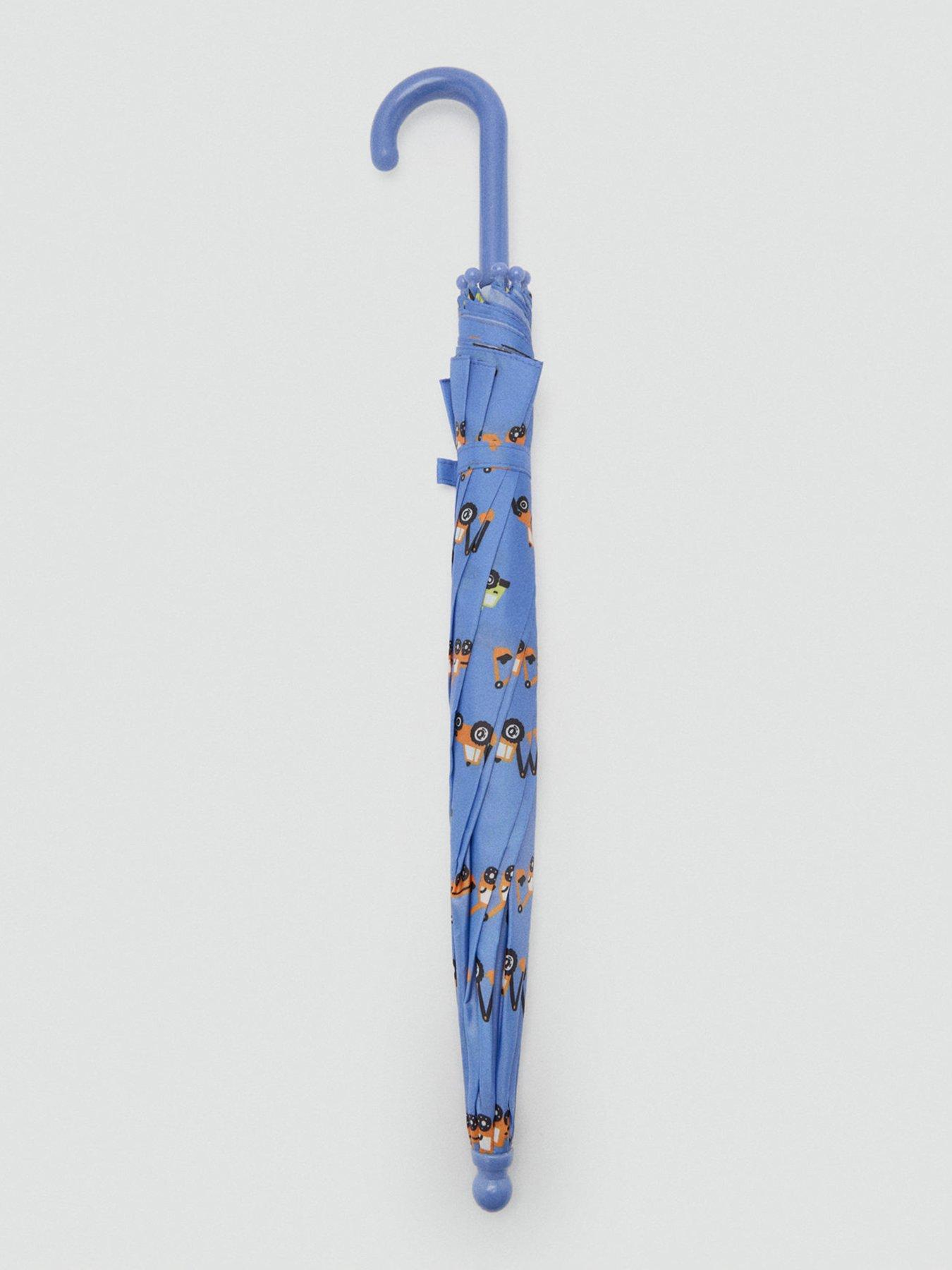 Image 2 of 4 of Mango Younger Boys Digger Umbrella - Blue