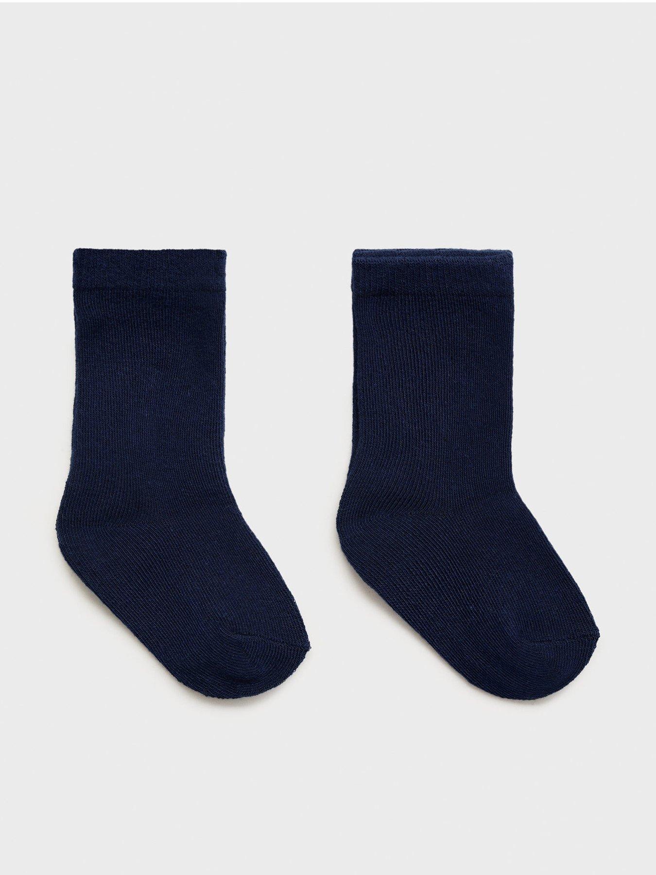 Mango Younger Boys 2 Pack Socks - Navy