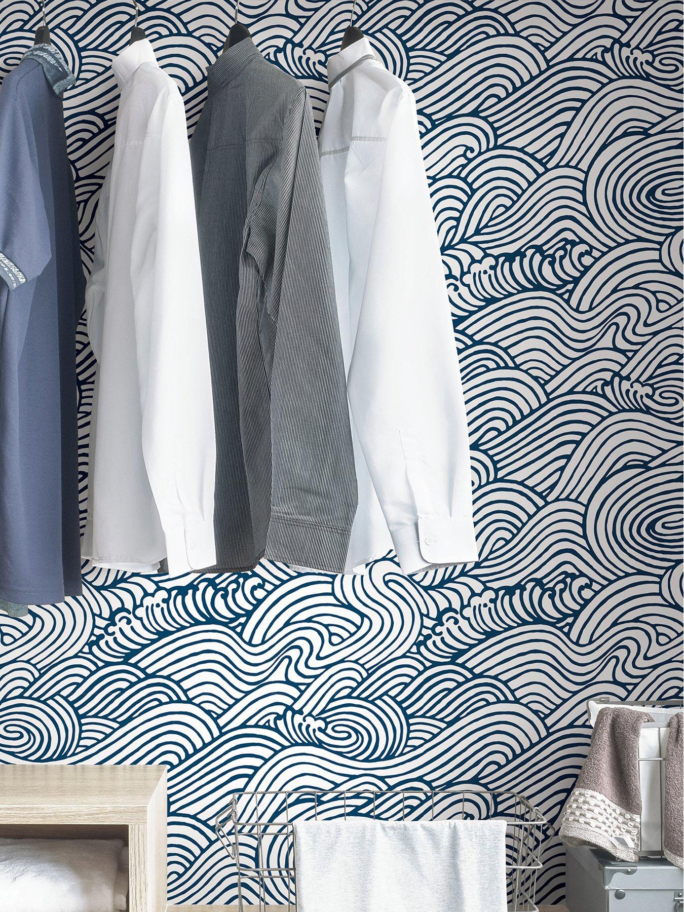 NuWallpaper Nuwallpaper Self Adhesive Saybrook - Blue