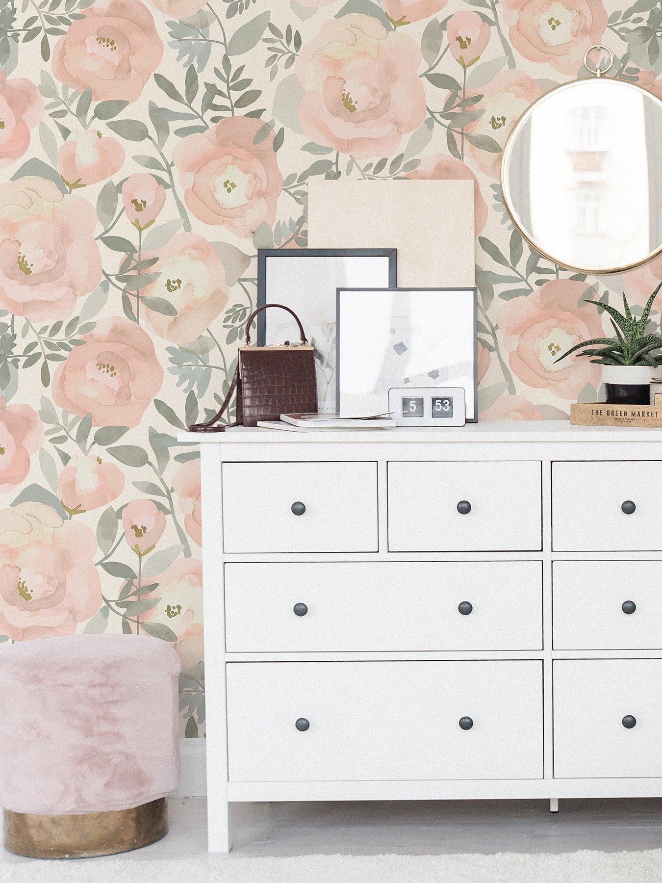 NuWallpaper Nuwallpaper Self Adhesive Peachy Keen - Pink