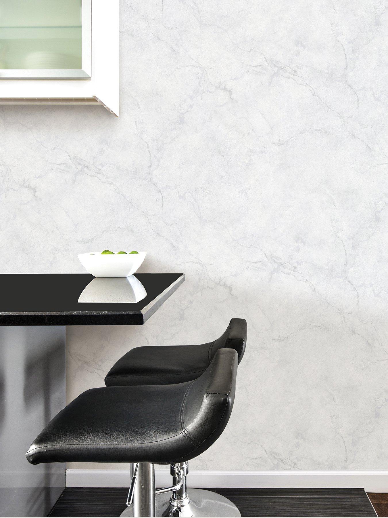 NuWallpaper Nuwallpaper Self Adhesive Carrara Marble - Grey