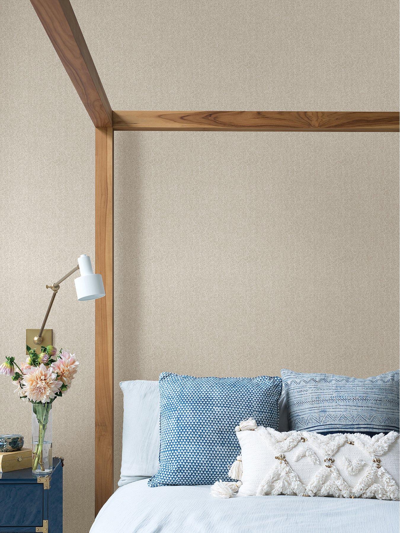 Image 1 of 4 of NuWallpaper Nuwallpaper Self Adhesive Ashland - Taupe