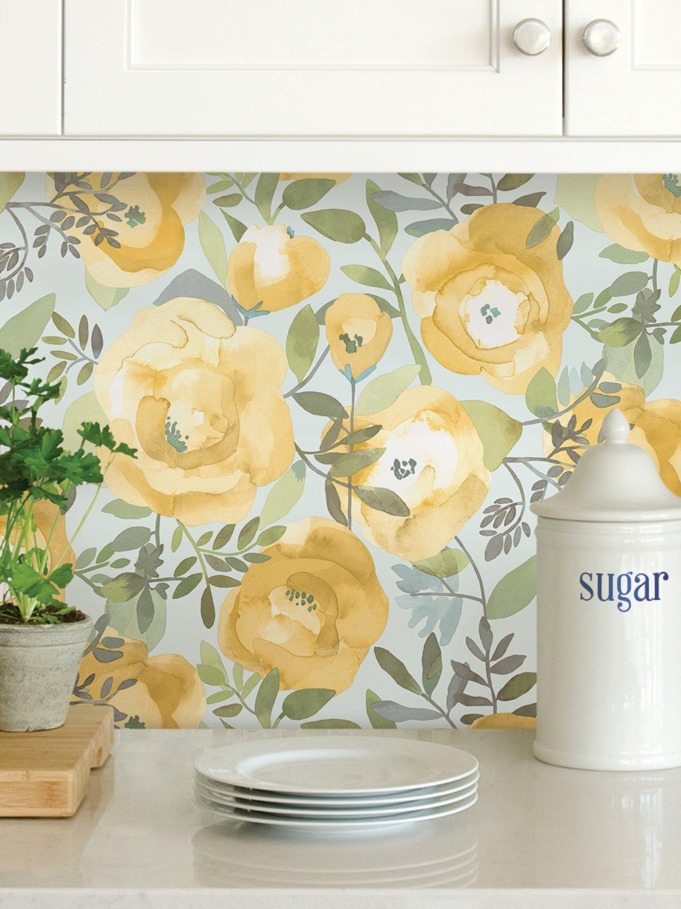 Image 1 of 4 of NuWallpaper Nuwallpaper Self Adhesive Peachy Keen - Yellow