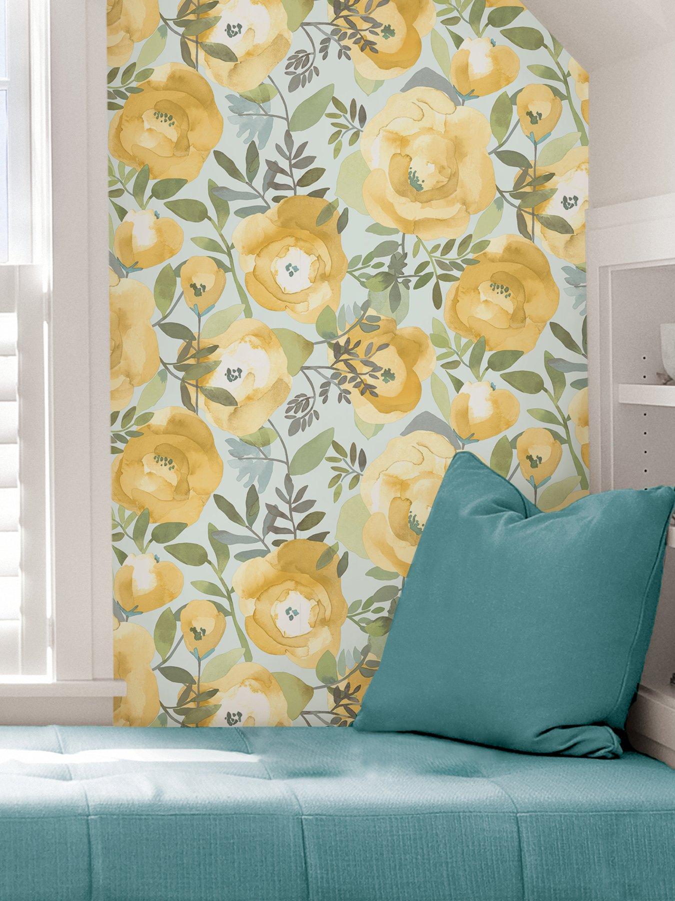 Image 4 of 4 of NuWallpaper Nuwallpaper Self Adhesive Peachy Keen - Yellow