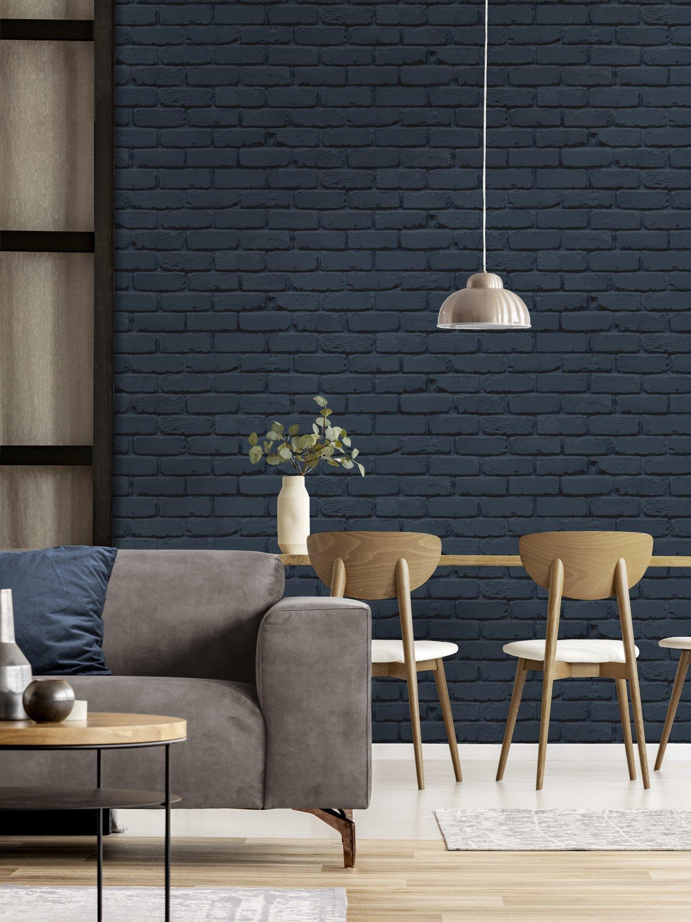fine-decor-painted-brick-wallpaper-navy