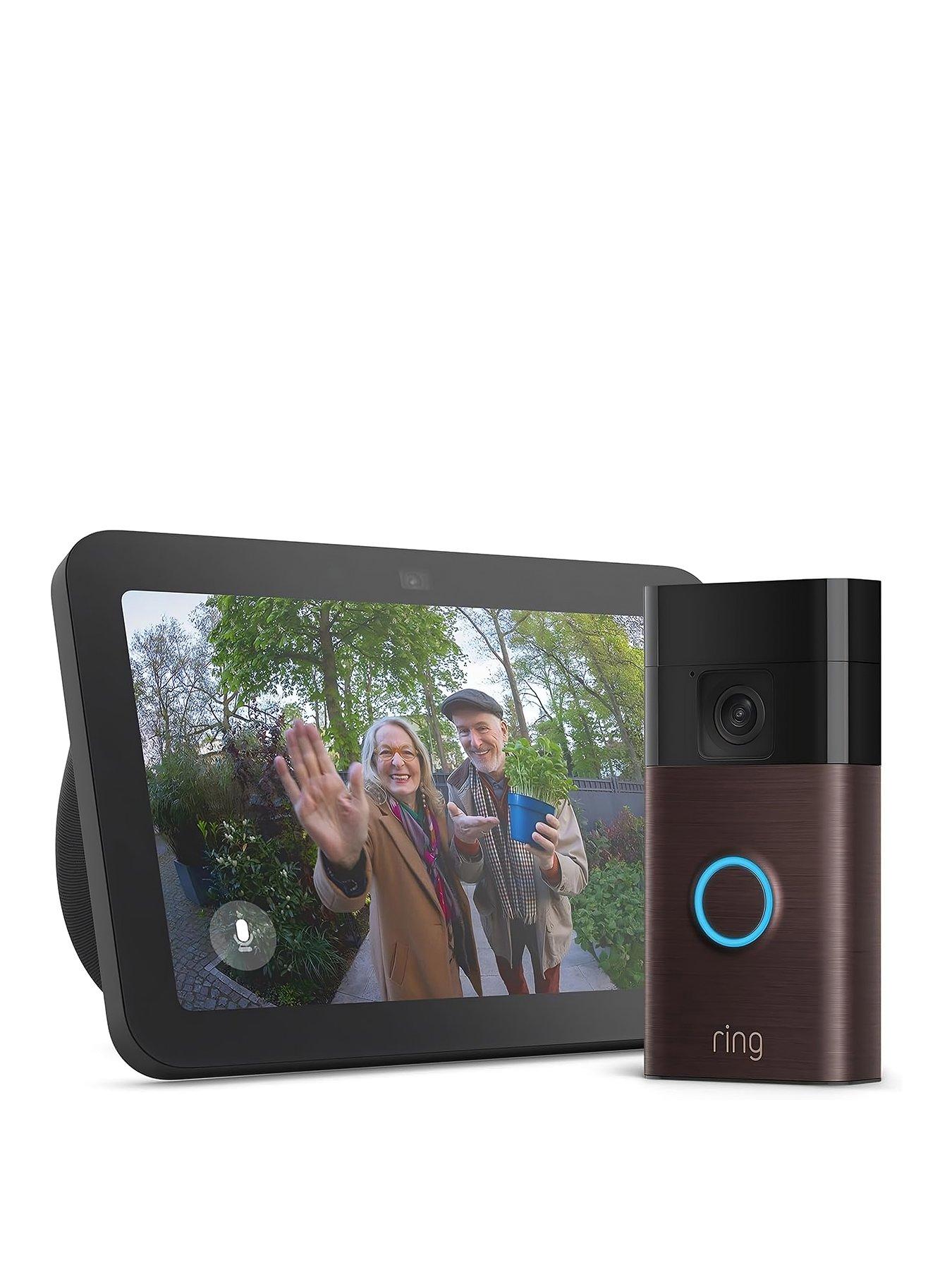 RING Video Doorbell 3rd gen Venetian Bronze & Echo Show 8 3rd Charcoal
