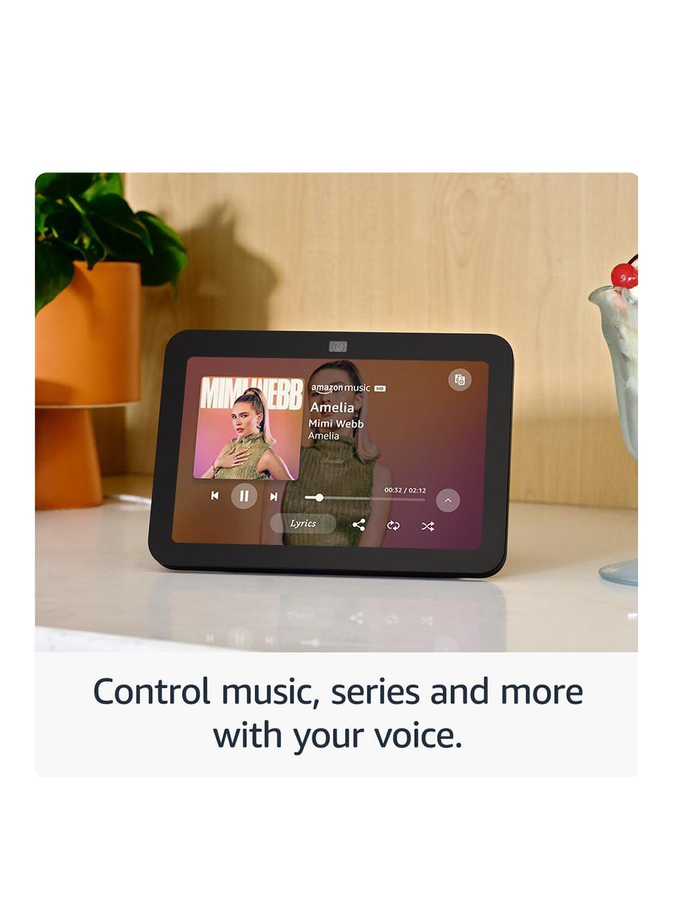 Image 2 of 5 of RING Video Doorbell 3rd gen Satin Nickel & Echo Show 8 3rd White