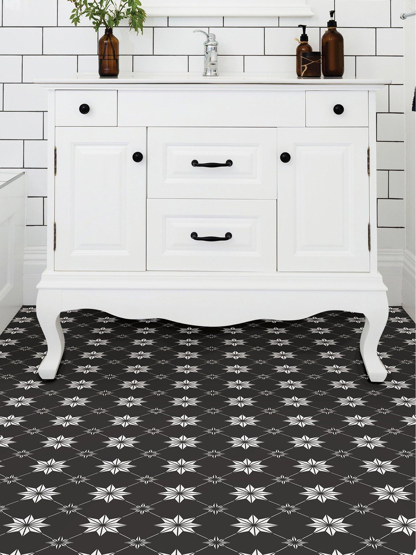 Image 3 of 4 of Floor Pops Floorpops Rigel Peel & Stick Floor Tiles