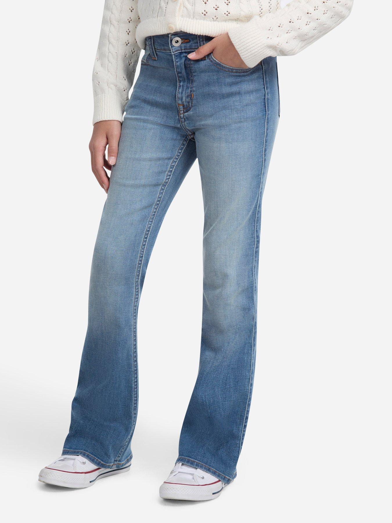 Abercrombie & Fitch Girls High Rise Flare Jeans - Blue
