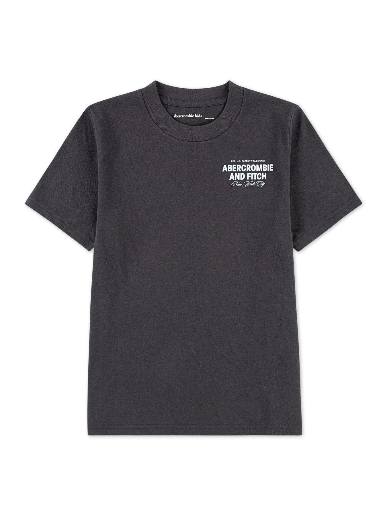 Image 5 of 5 of Abercrombie & Fitch Boys City Stack Short Sleeve T-Shirt - Black
