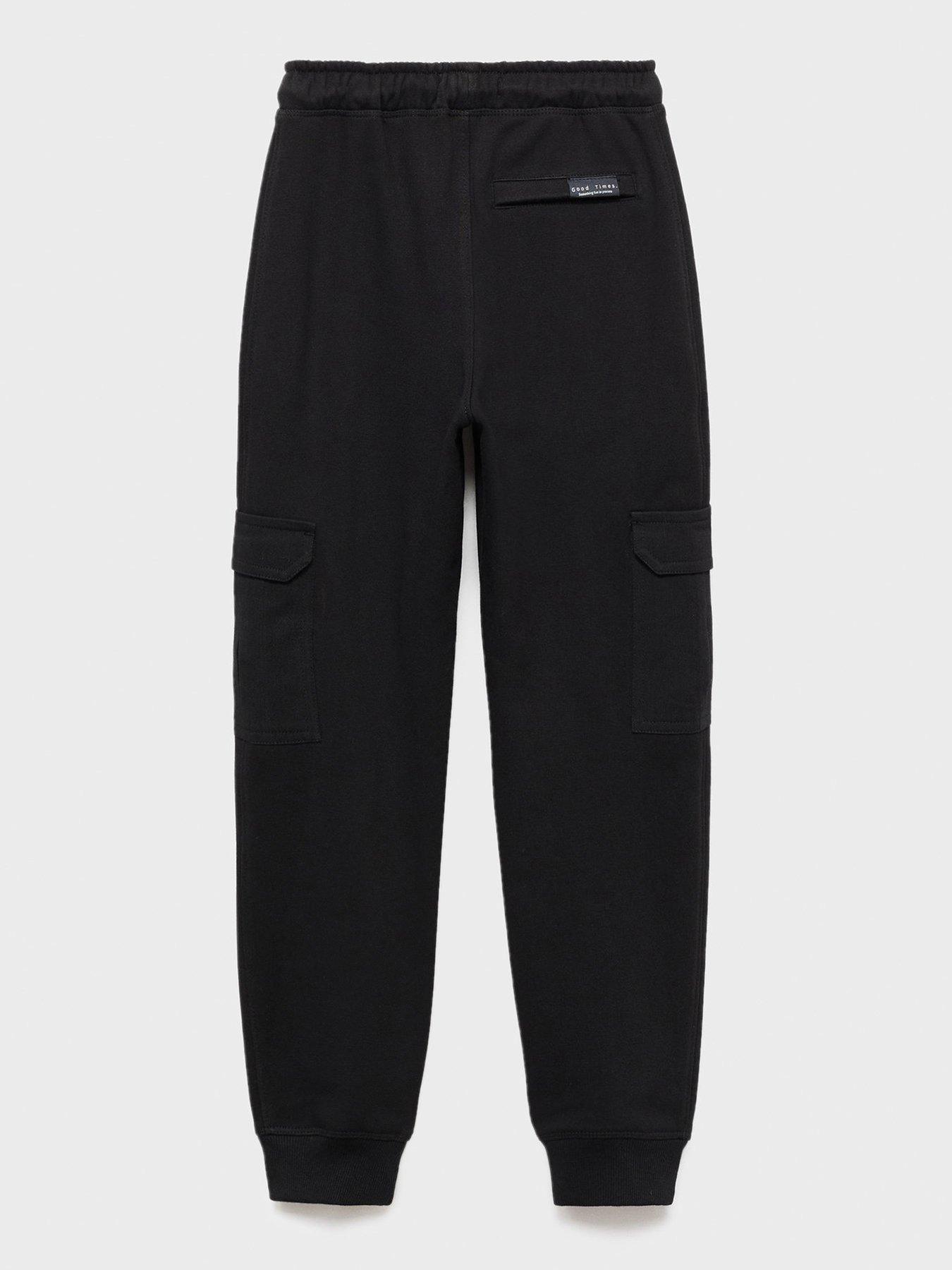 Image 2 of 4 of Mango Boys Cargo Joggers - Black