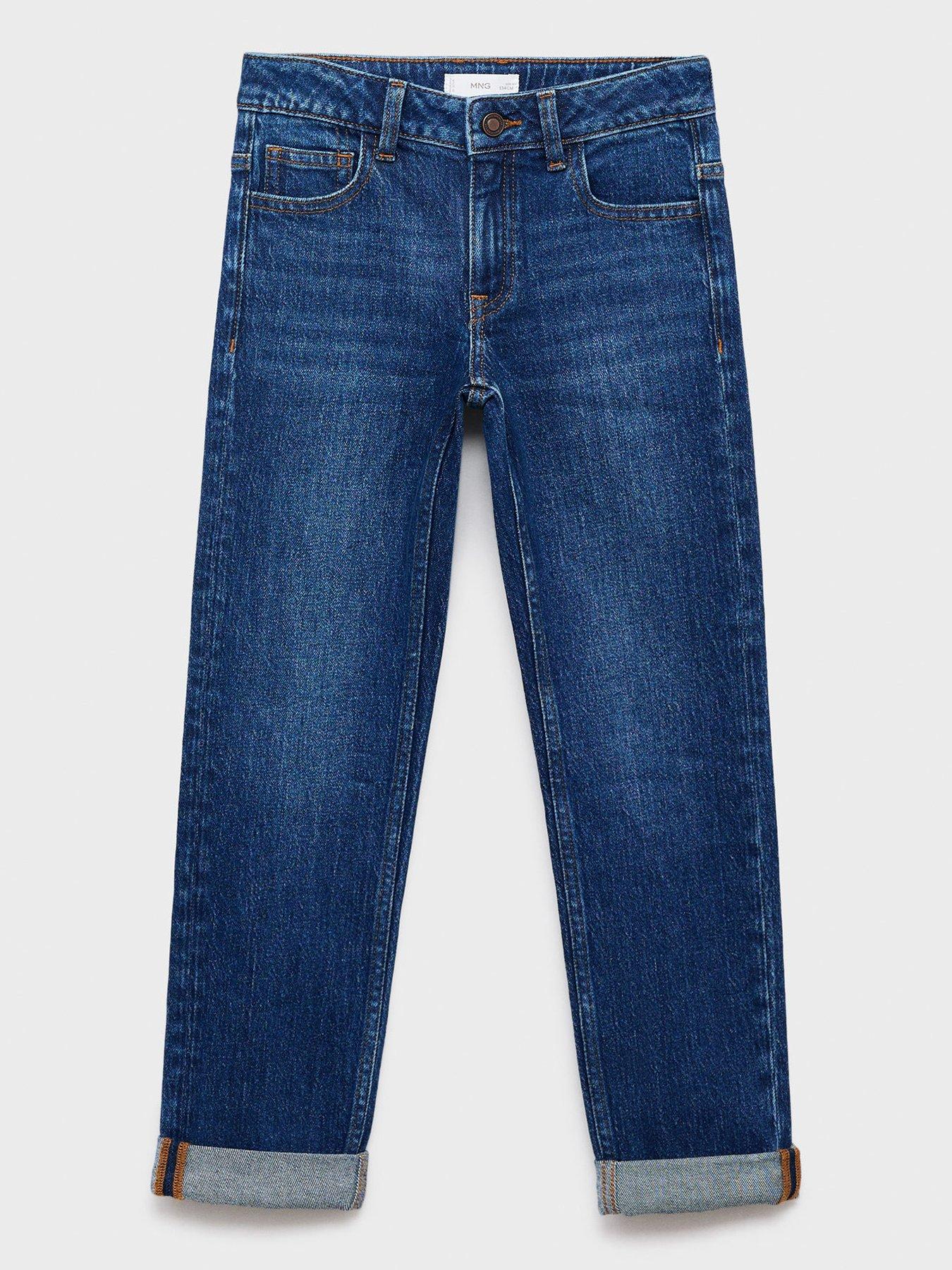 Mango Boys Regular Fit Jeans - Dark Blue