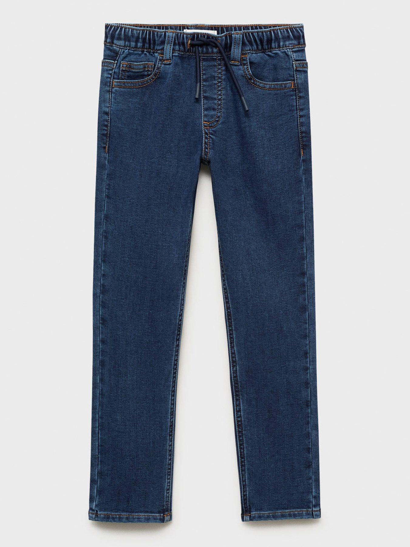 undefined Boys Elasticated Waist Jeans - Dark Blue