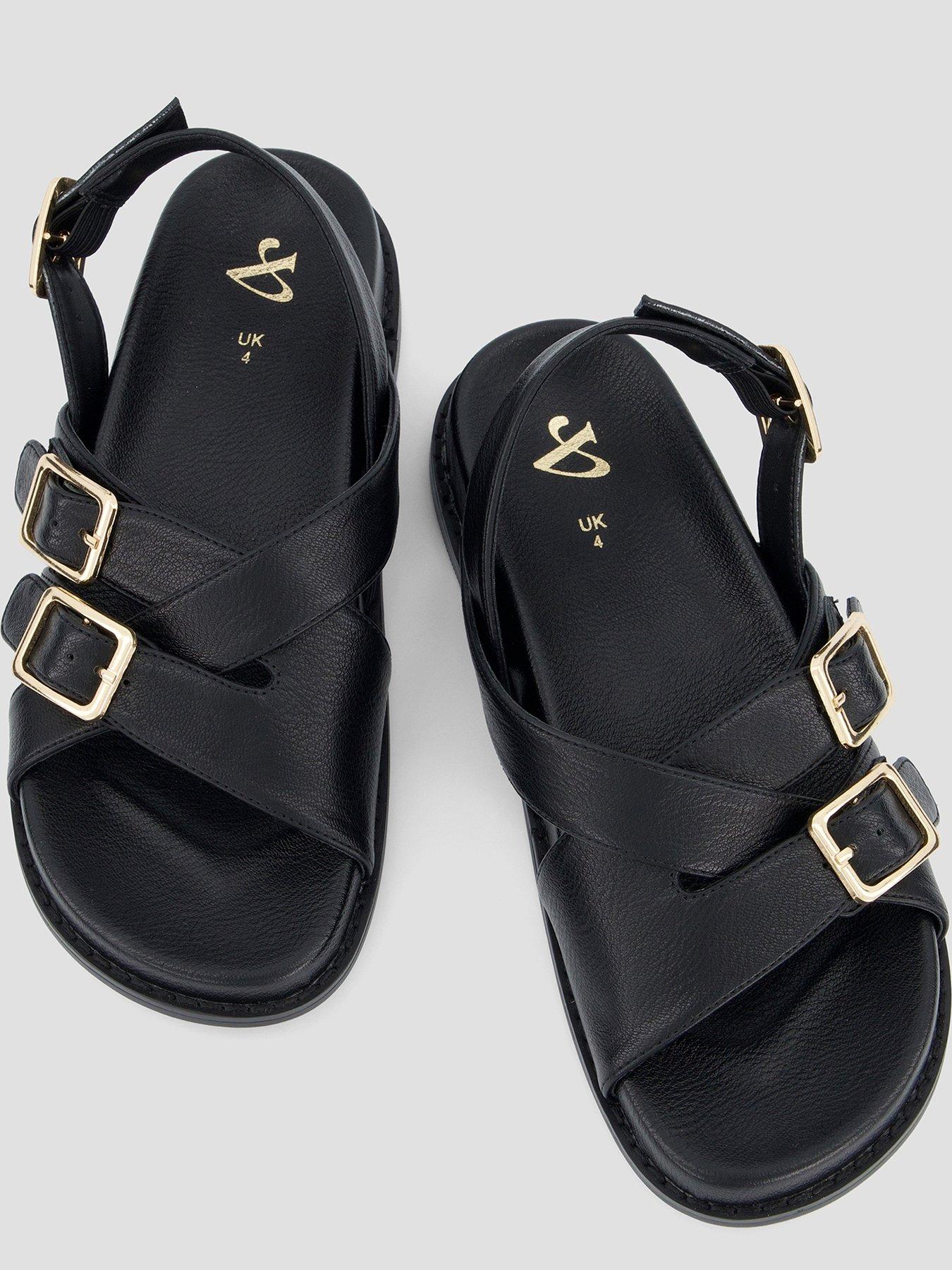 the-very-collection-double-buckle-footbed-sandal-browndetail