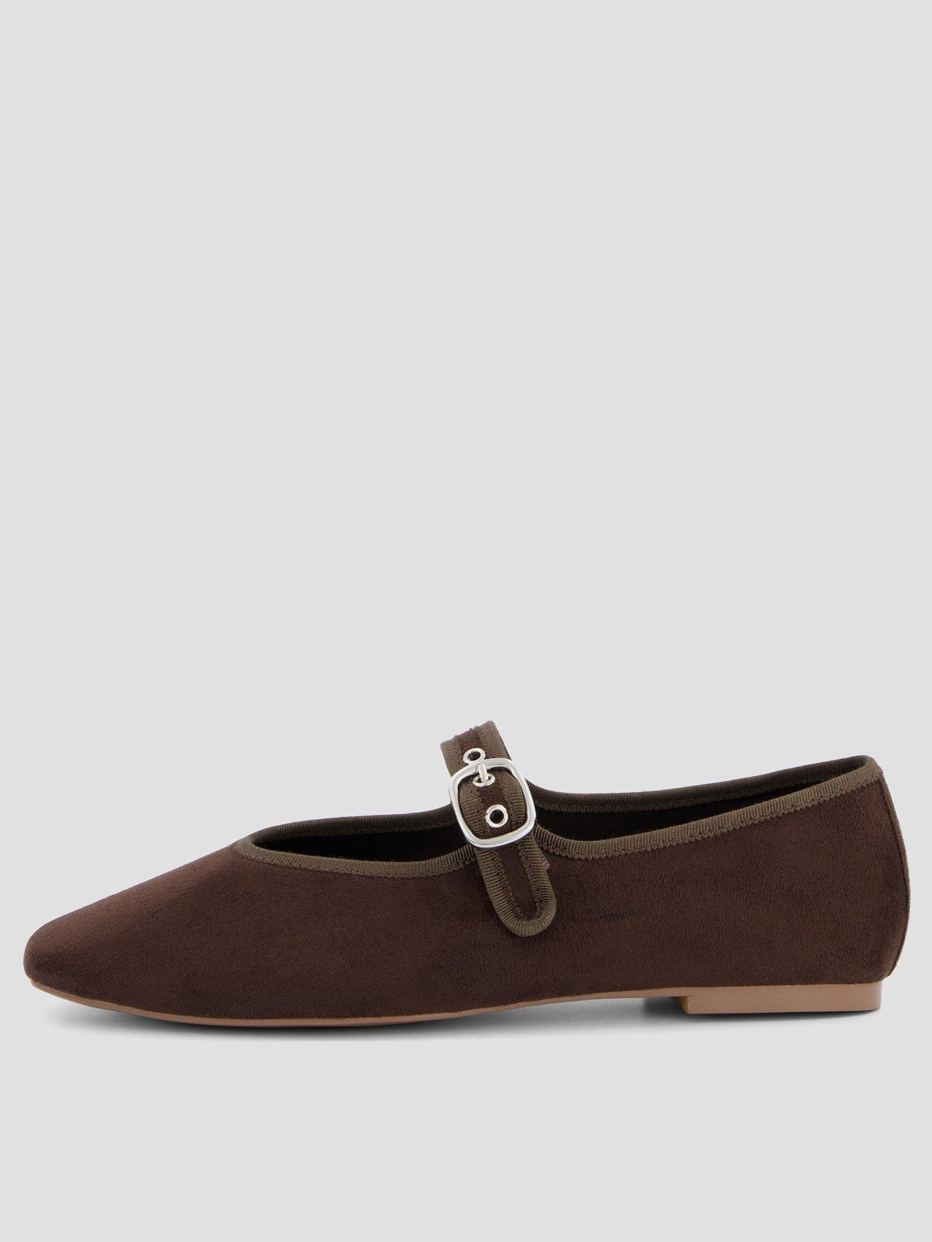 The Very Collection Ballet Flat Shoe - Brown