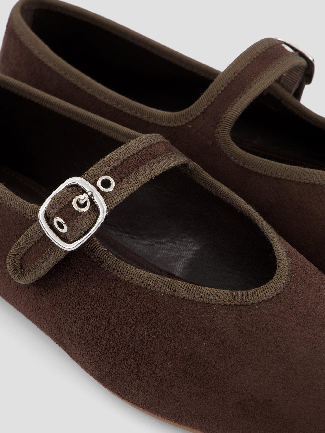 Image 5 of 7 of The Very Collection Ballet Flat Shoe - Brown