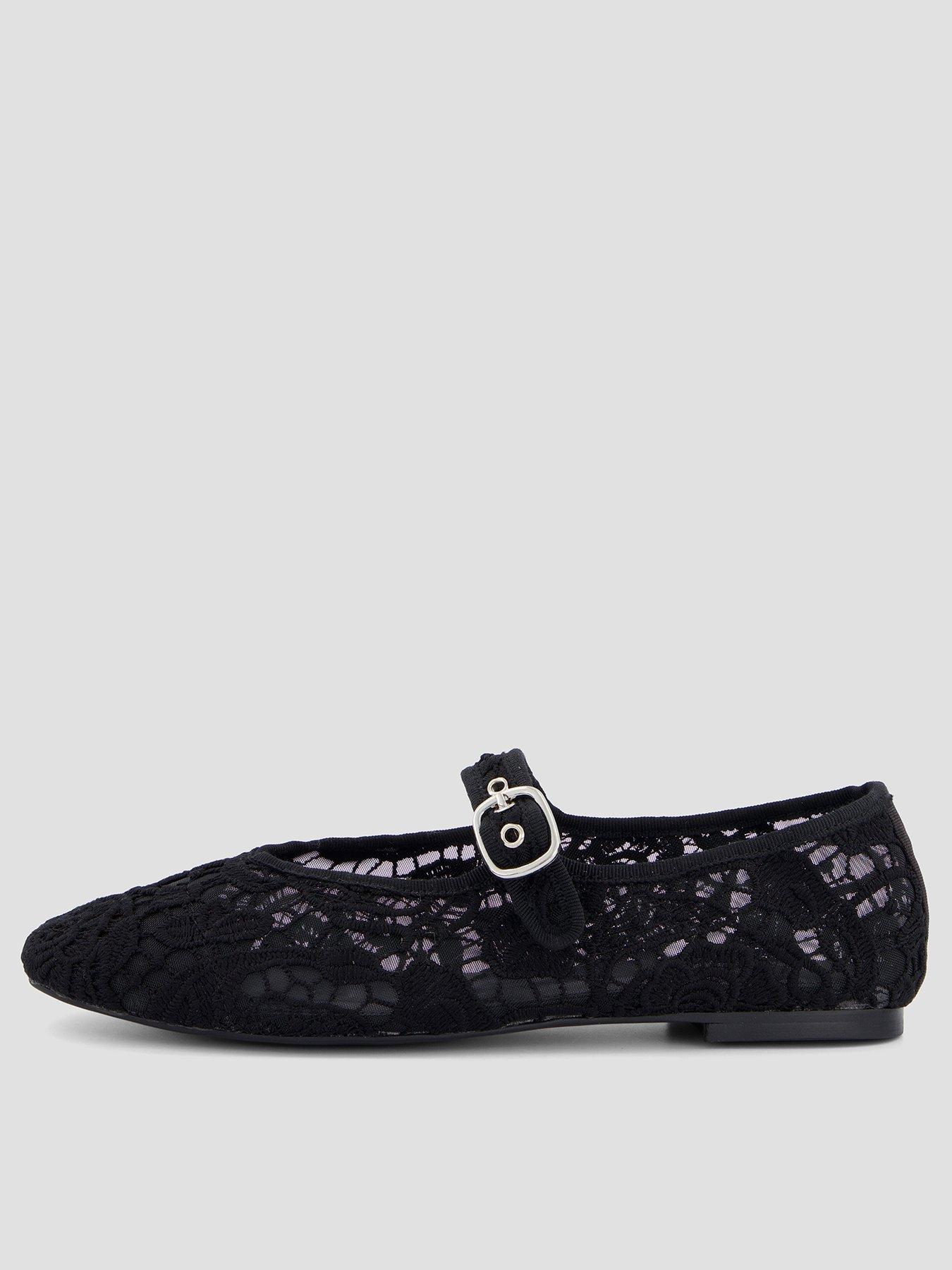 the-very-collection-lace-ballet-flat-shoe-black