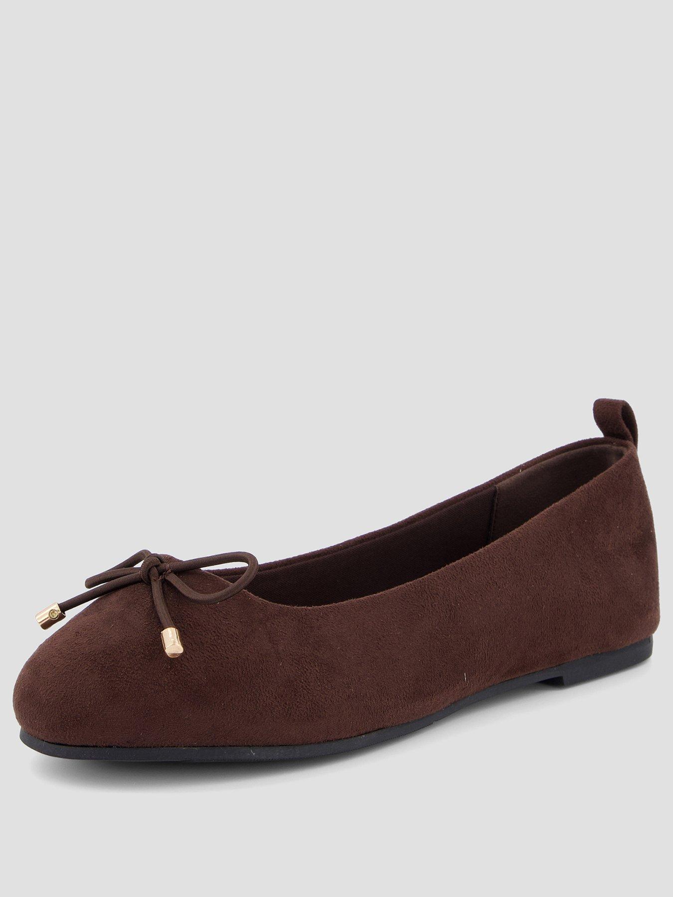 the-very-collection-extra-wide-fit-ballet-flat-shoe-brownstillFront