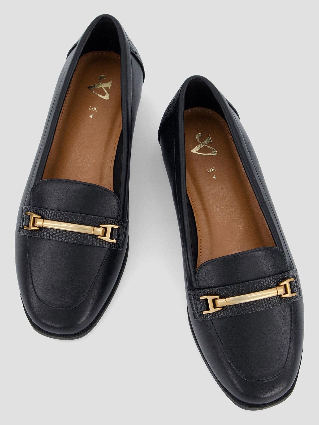 Image 4 of 7 of The Very Collection Wide Fit Loafer - Black