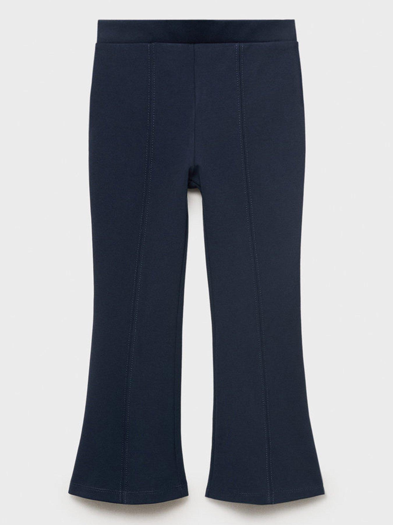 Mango Younger Girls Flare Leggings - Navy