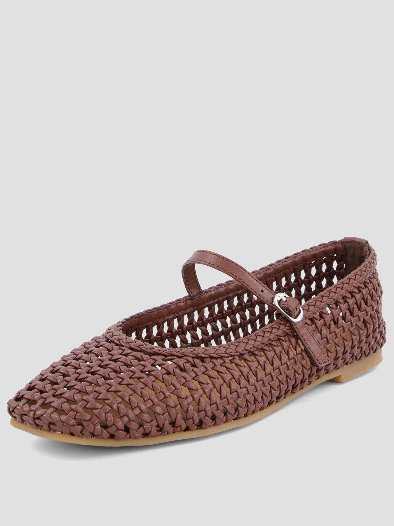 the-very-collection-square-toe-woven-ballet-flat-chocolateback