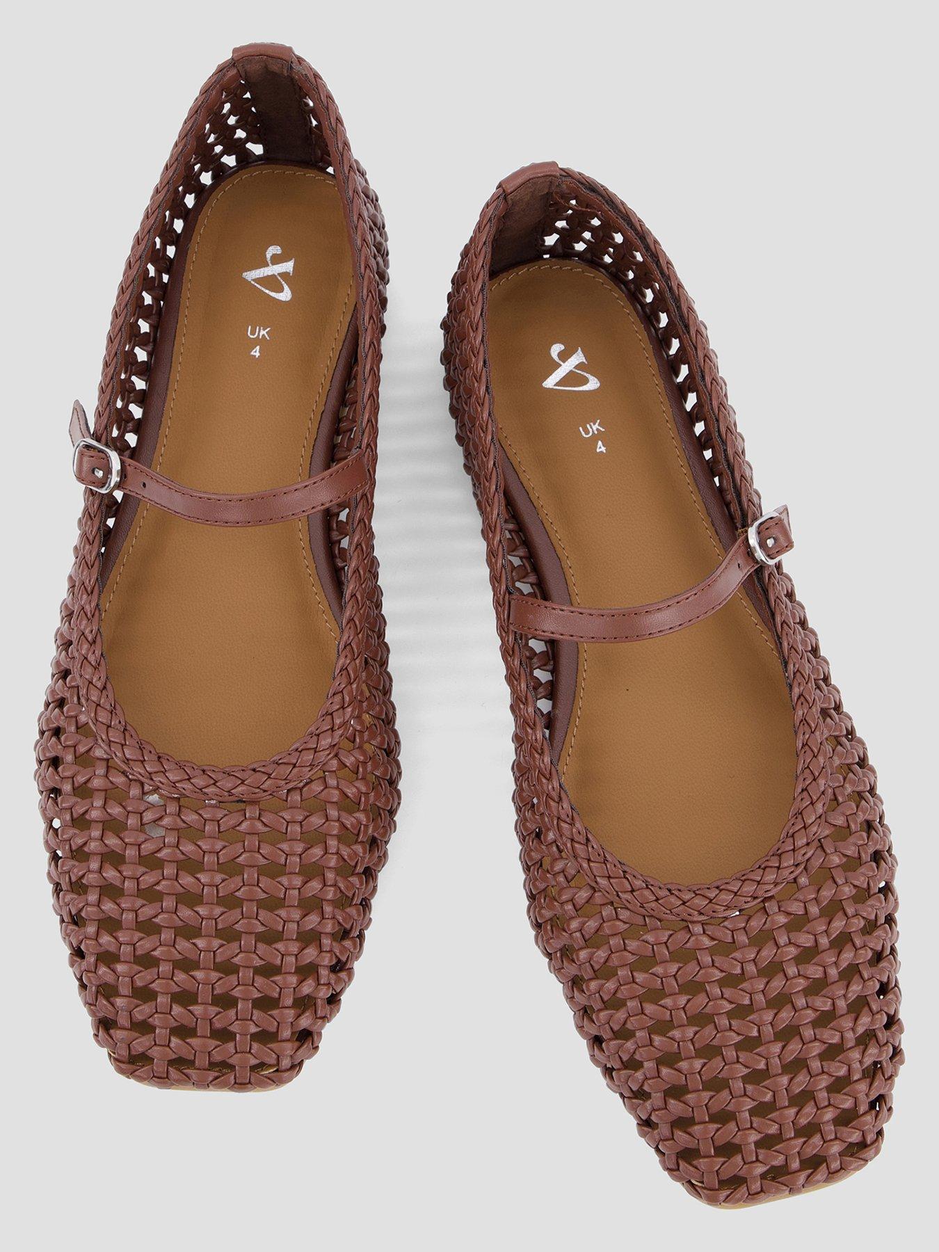 the-very-collection-square-toe-woven-ballet-flat-chocolatedetail