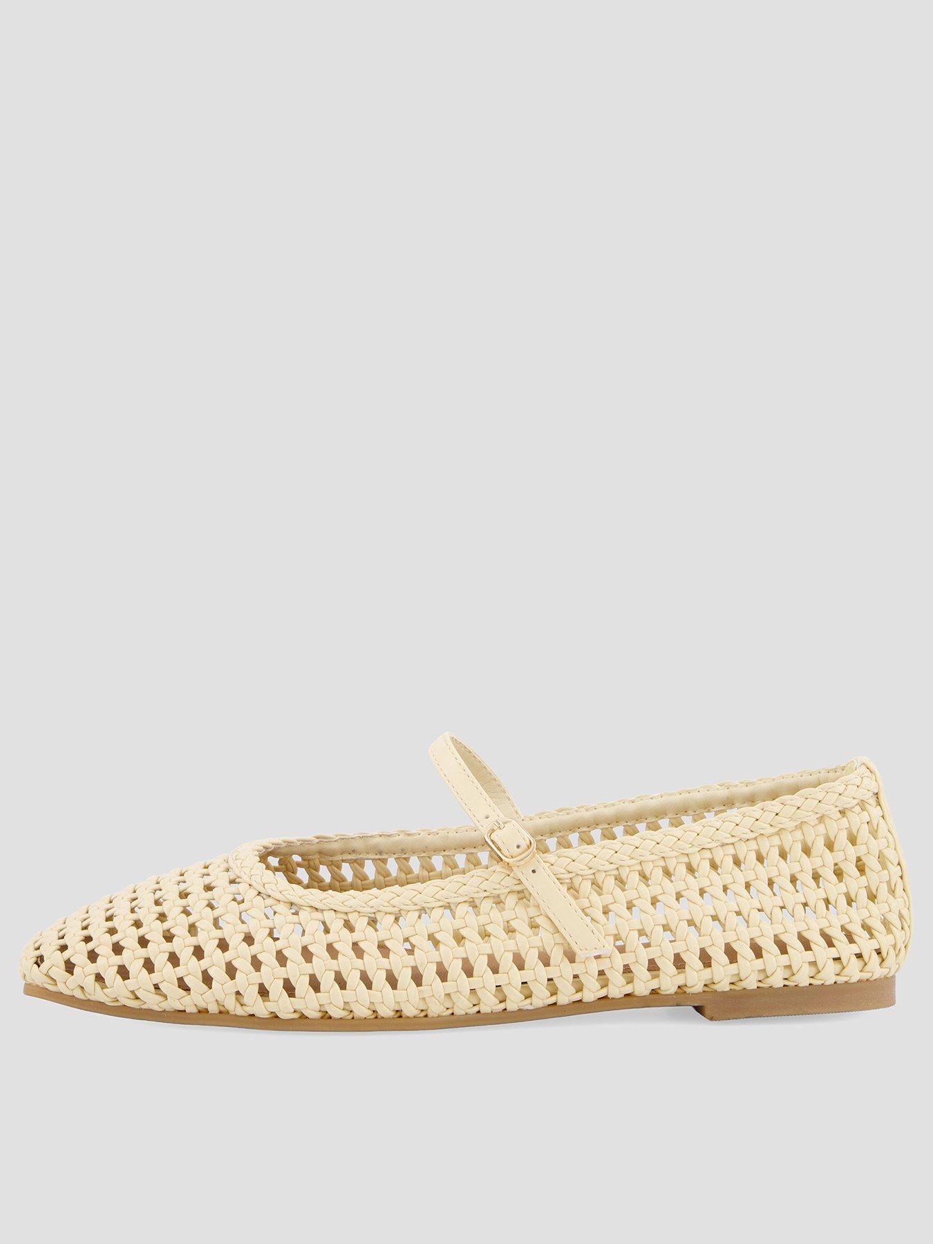 the-very-collection-square-toe-woven-ballet-flat-creamfront