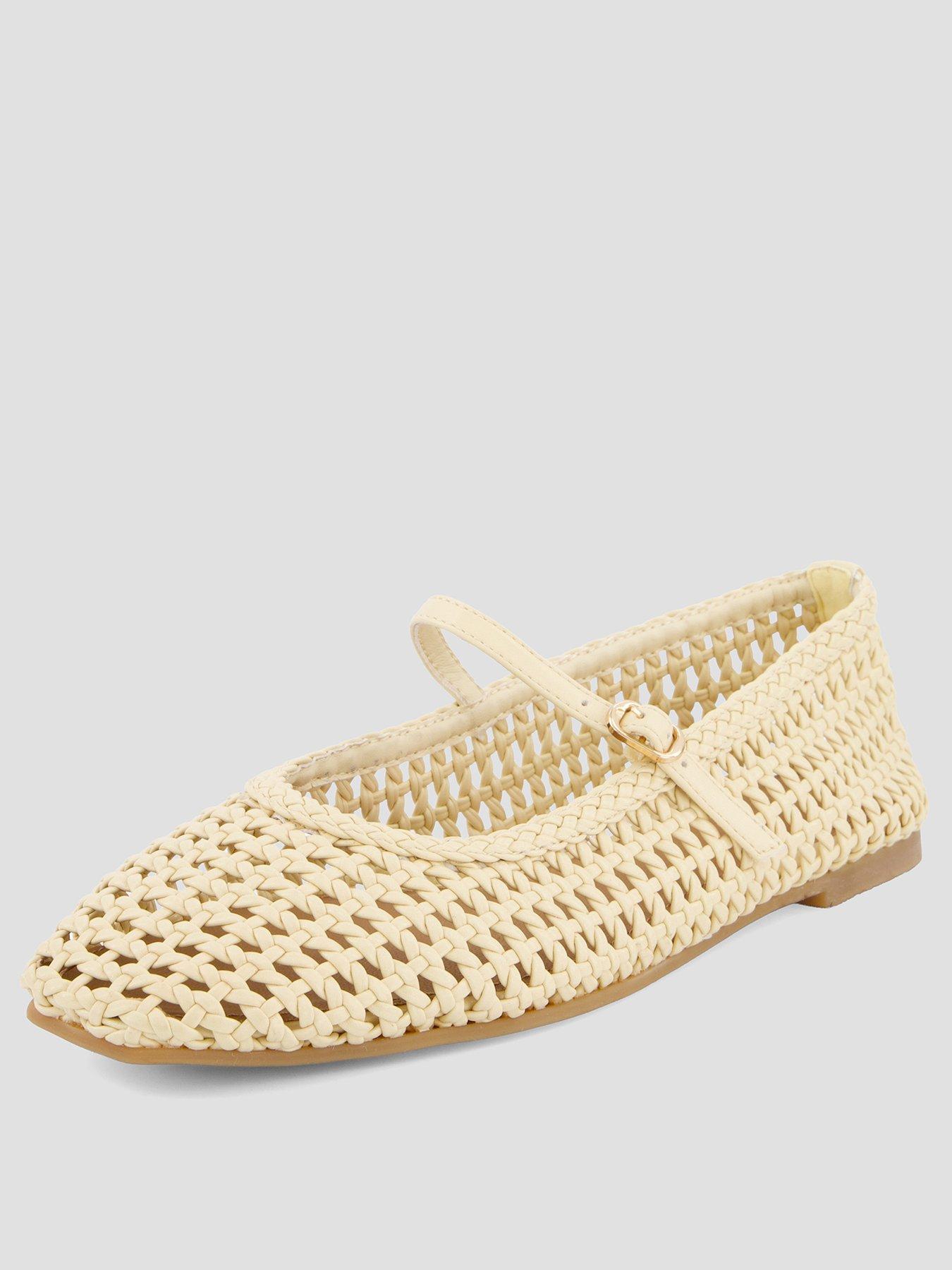 the-very-collection-square-toe-woven-ballet-flat-creamstillFront