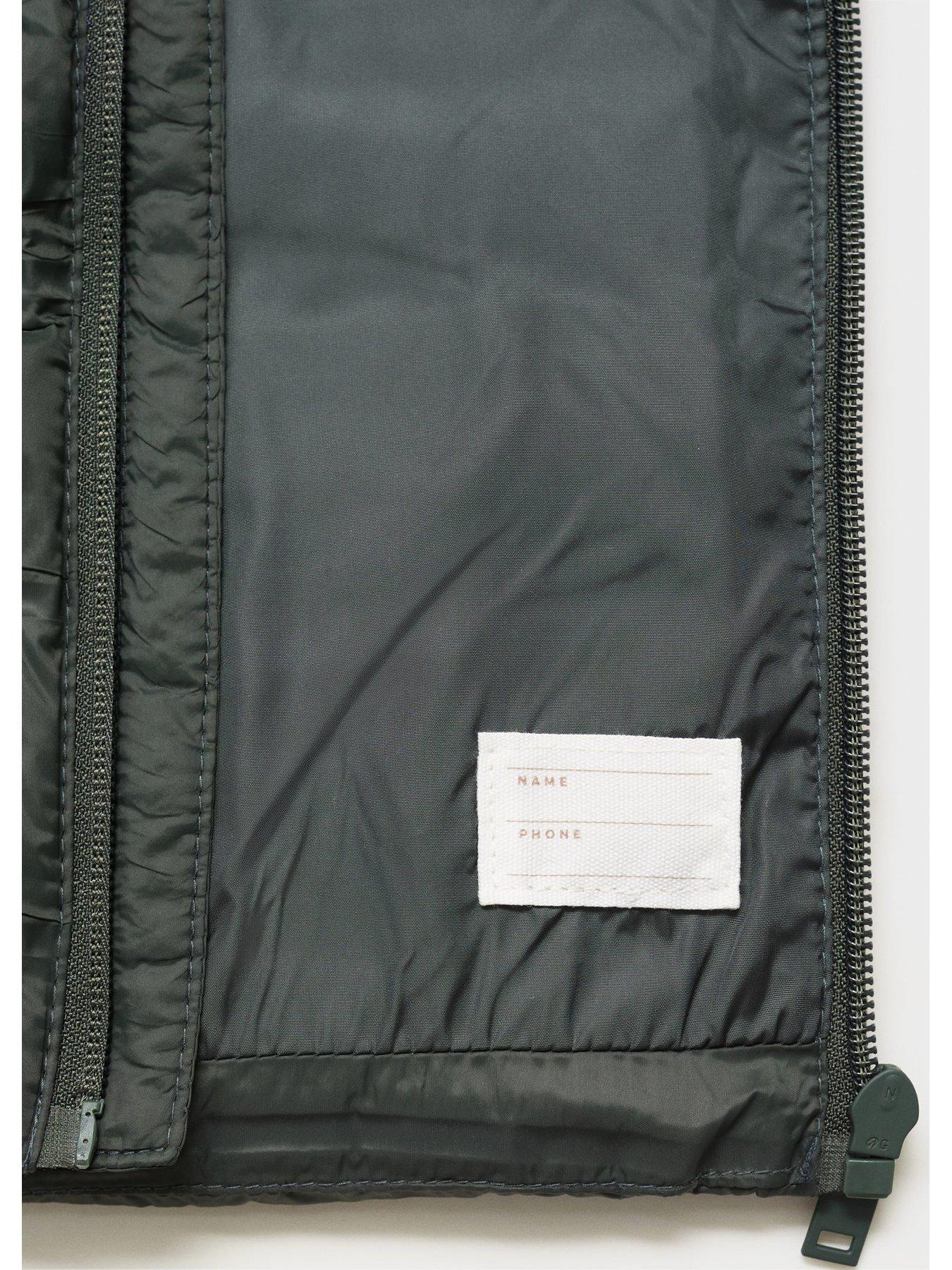 Image 3 of 4 of Mango Boys Quilted Gilet - Khaki